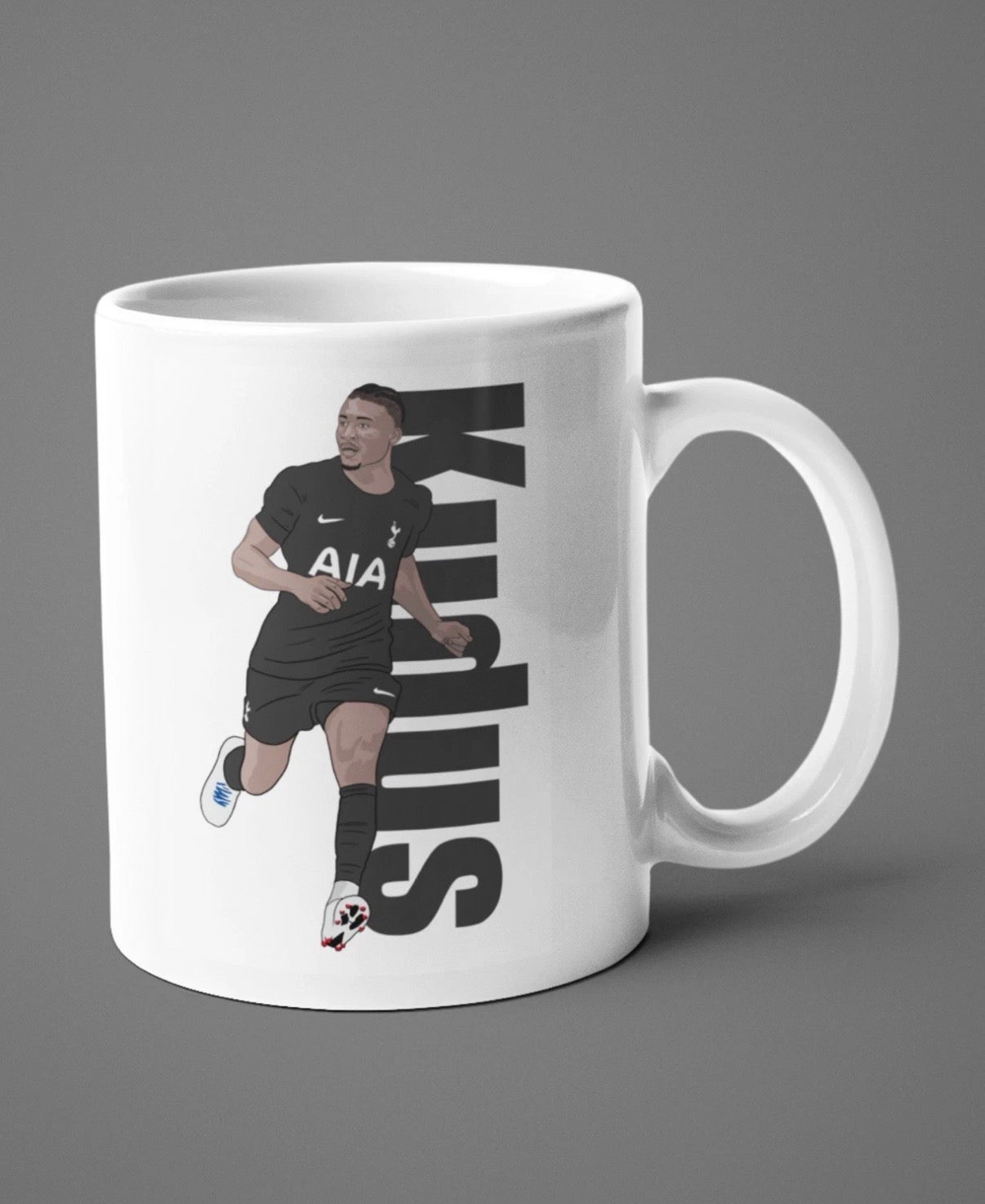Mohammed Kudus Tottenham Cartoon Fan Art 11oz Mug - Perfect Mohammed Kudus Mug for Fans
