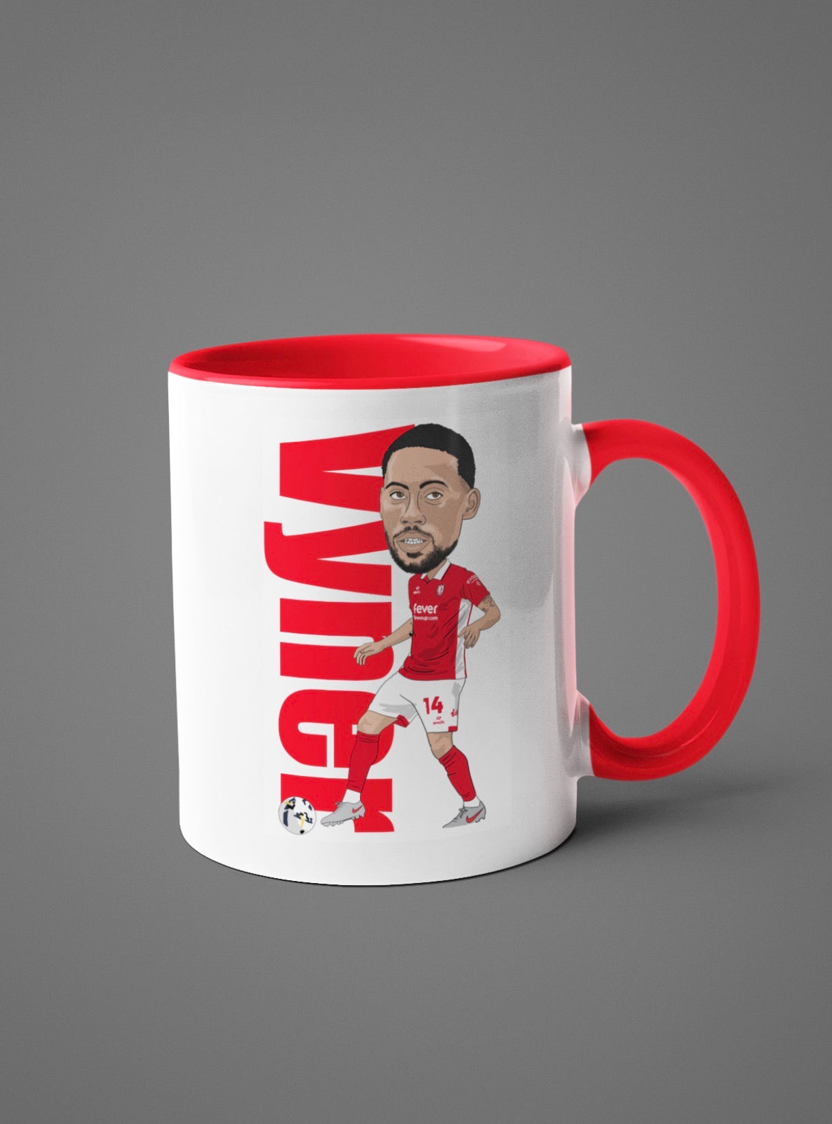 Zak Vyner Bristol City Mug - Cartoon Graphic Coffee & Tea Mug