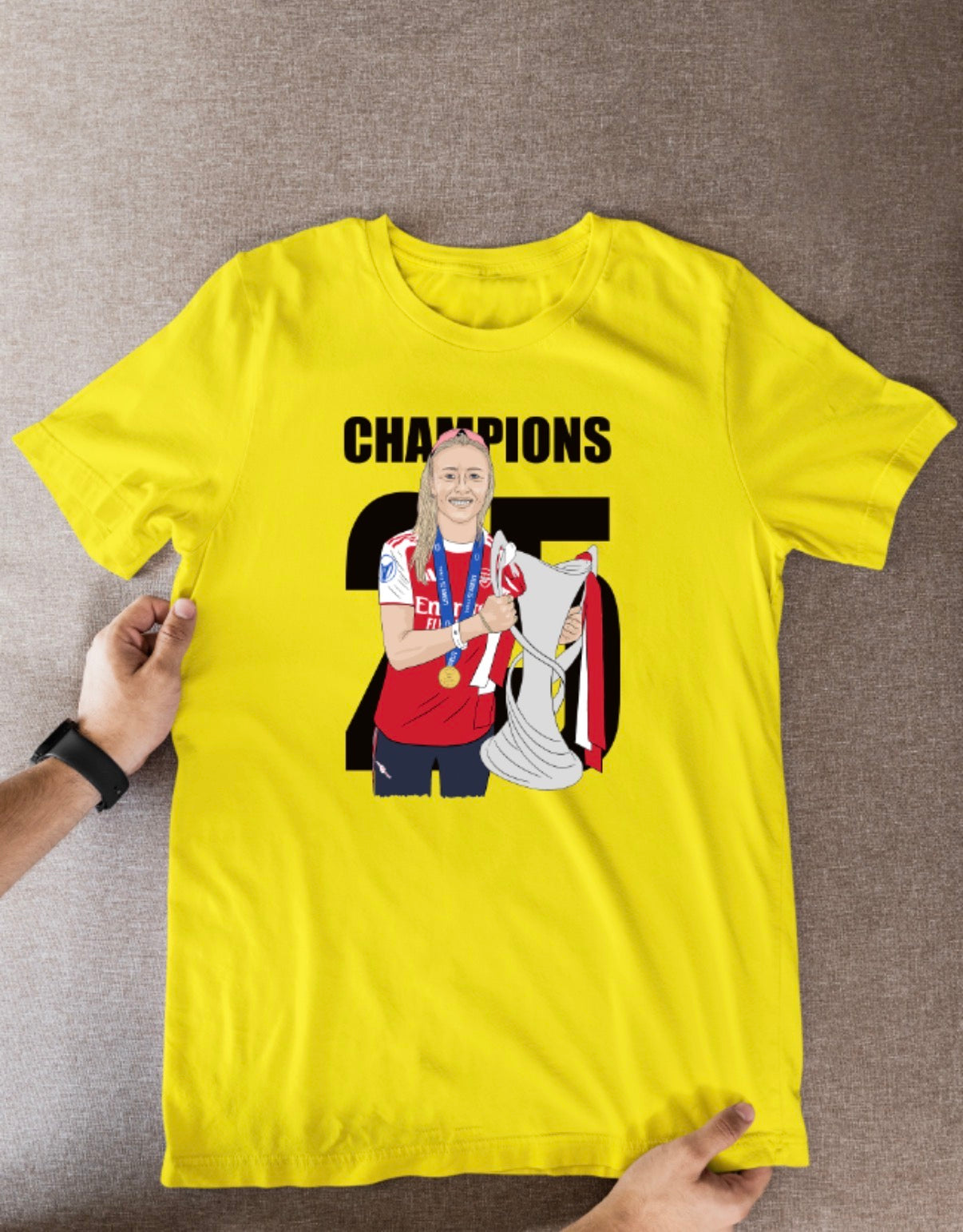 Leah Williamson Arsenal T-Shirt: Women’s Cartoon Graphic Soccer Fan Wear