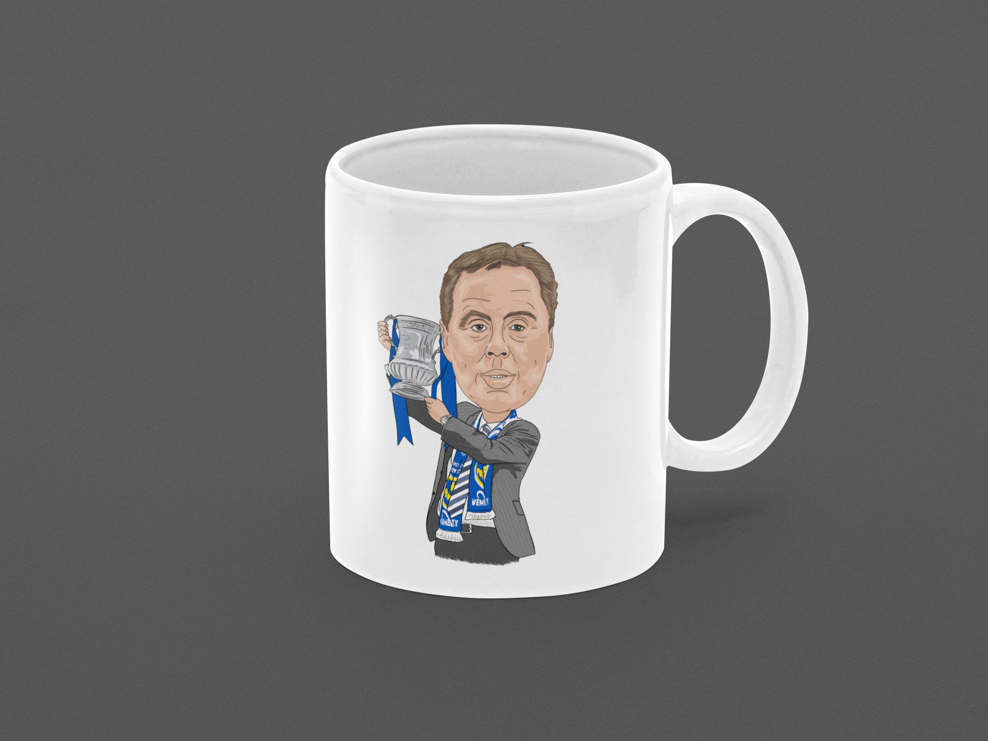Harry Redknapp Portsmouth Cartoon Fan Art Made 11oz ceramic Mug