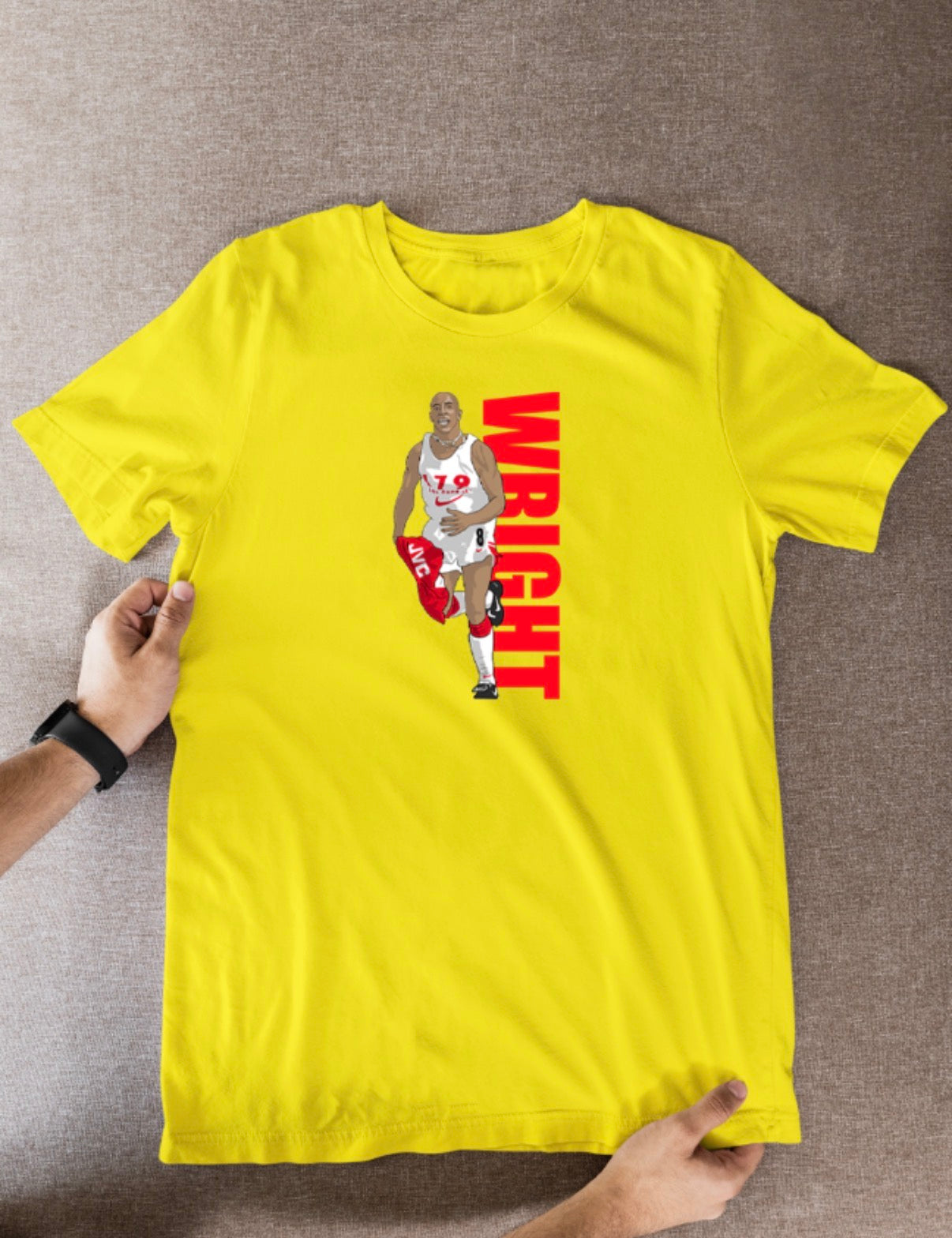 Ian Wright Arsenal T-Shirt: Cartoon Graphic Soccer Fan Wear