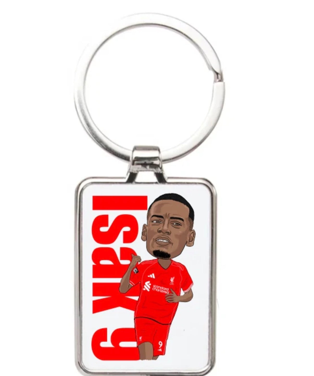 Alexander Isak Keychain - Liverpool Cartoon Graphic Art Acrylic Keyring