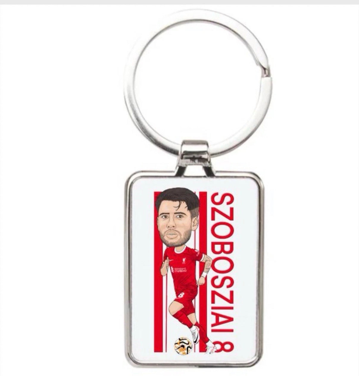 Dominik Szoboszlai Keychain - Liverpool Cartoon Graphic Art Acrylic Keyring