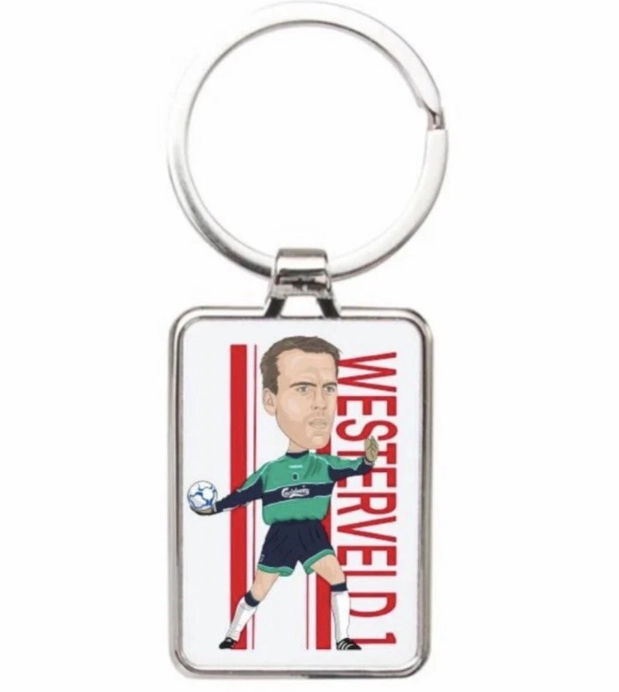 Sander Westerveld Liverpool Keychain - Cartoon Graphic Art Acrylic Keyring