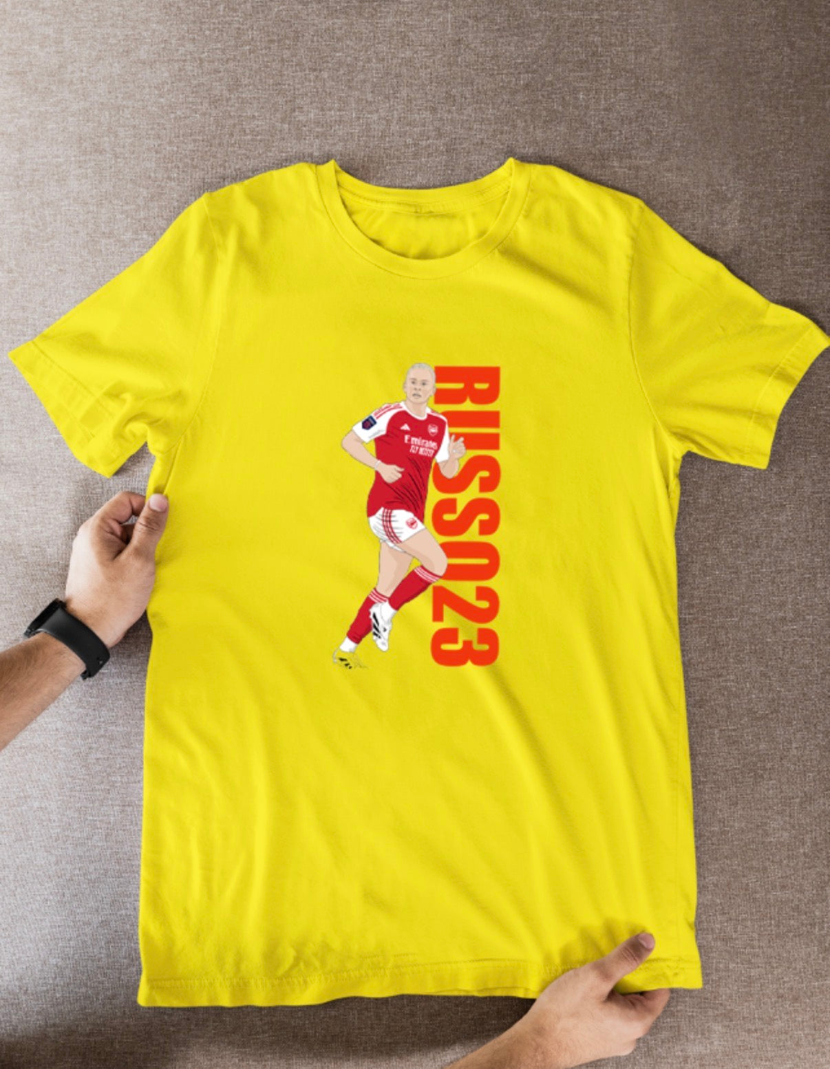 Alessia Russo Arsenal Women's T-Shirt - Cartoon Graphic Soccer Fan Wear