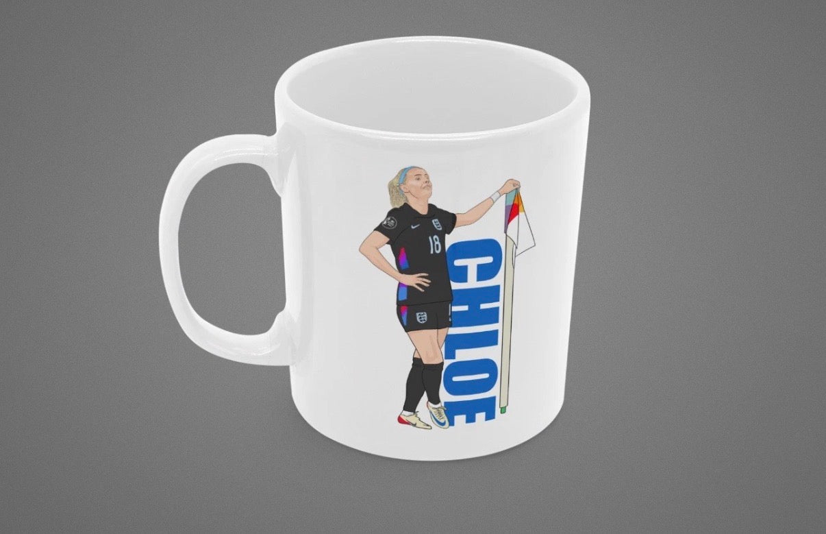 Chloe Kelly England woman’s Cartoon Fan Art Made 11oz ceramic Mug - Tcb Cartoon Printing