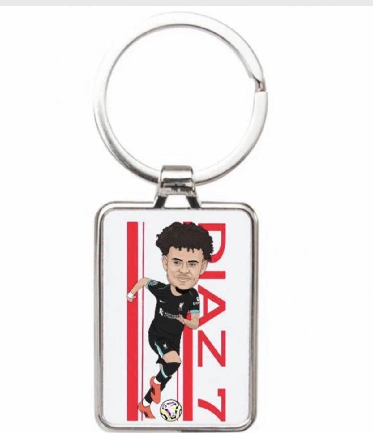 Luis Díaz Liverpool Keychain - Cartoon Graphic Art Acrylic Keyring