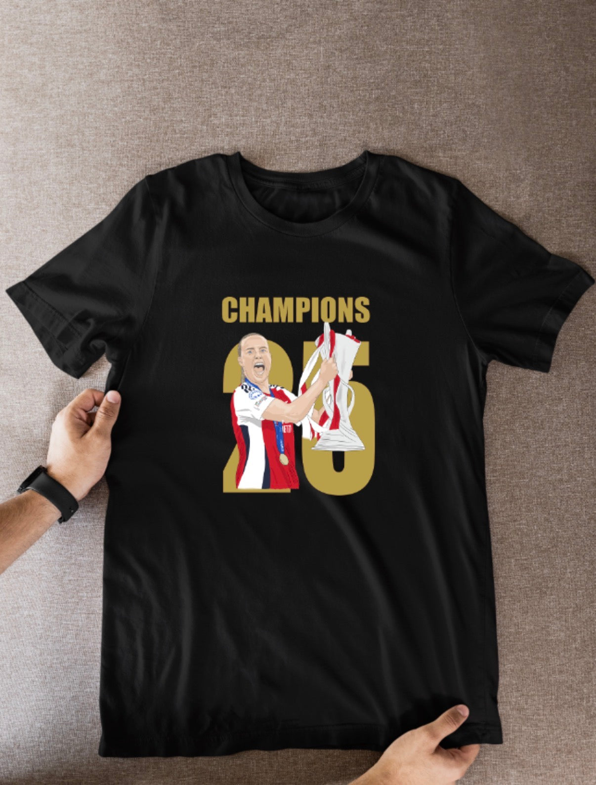 Beth Mead Arsenal Women's T-Shirt - Trendy Cartoon Graphic for Soccer Fans