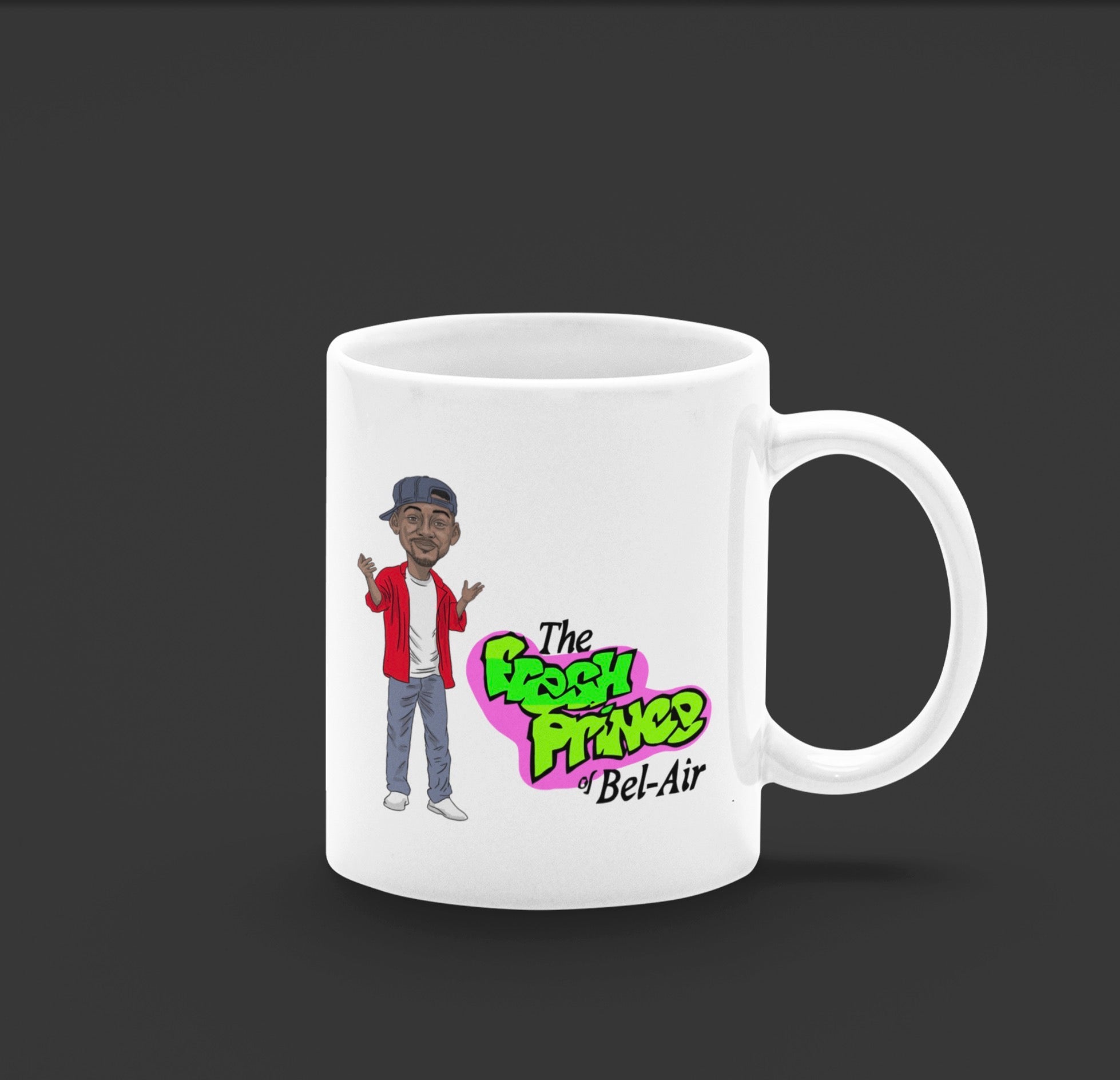 Will Smith Fresh Prince of Bel Air - 90s TV show Theme Cartoon Graphic Tea & Coffee Gift Mug