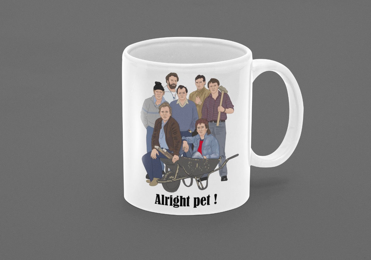 Auf Wiedersehen Pet Mug - Unofficial Design Cartoon Graphic Art for Fans