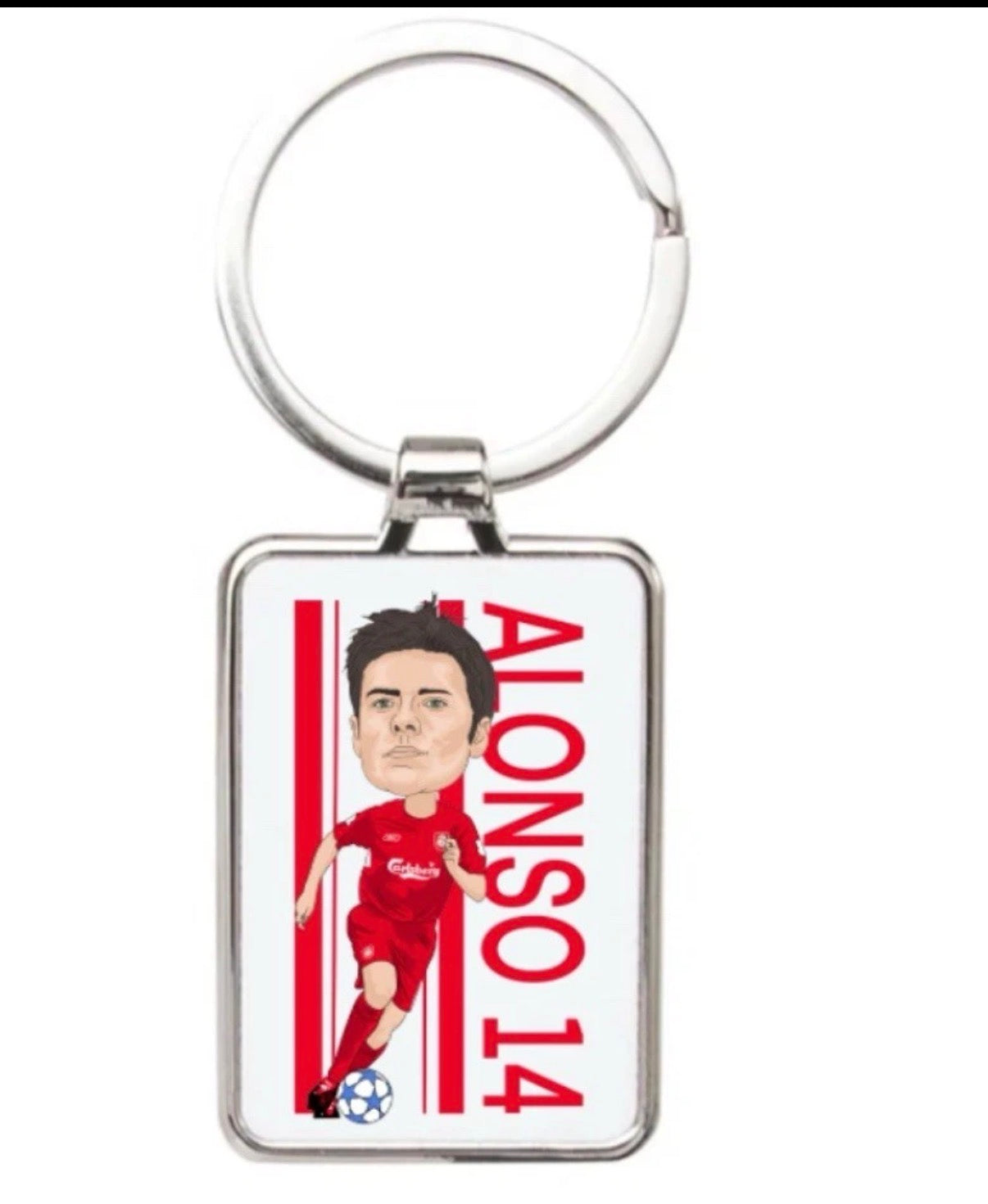 Xabi Alonso Liverpool Keychain - Cartoon Graphic Art Acrylic Keyring