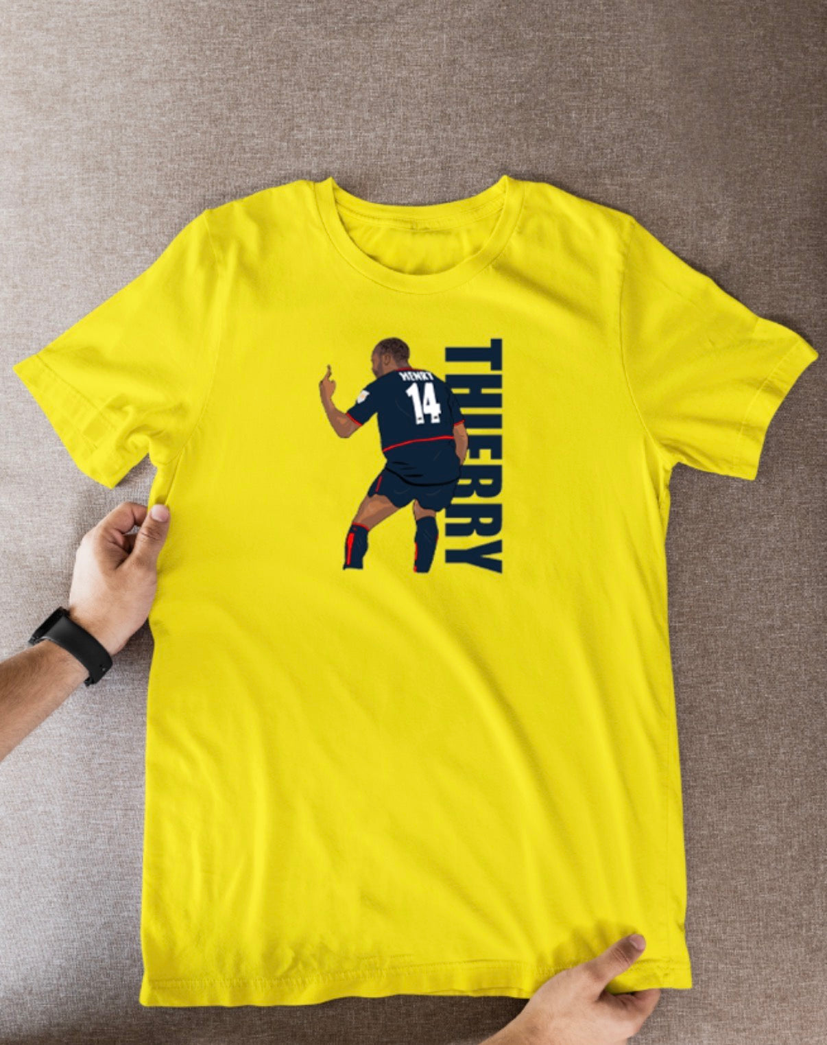 Thierry Henry Unofficial Arsenal Football Cartoon Graphic art T shirts - Tcb Cartoon Printing