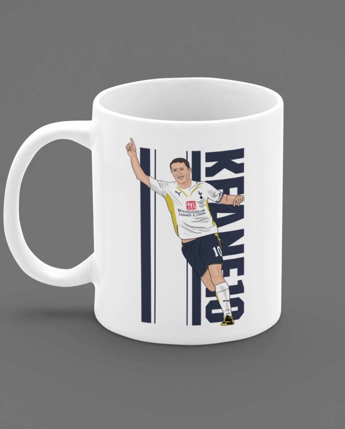 Robbie Keane Tottenham Mug - Unofficial Football Graphic Cartoon Fan Art Mug