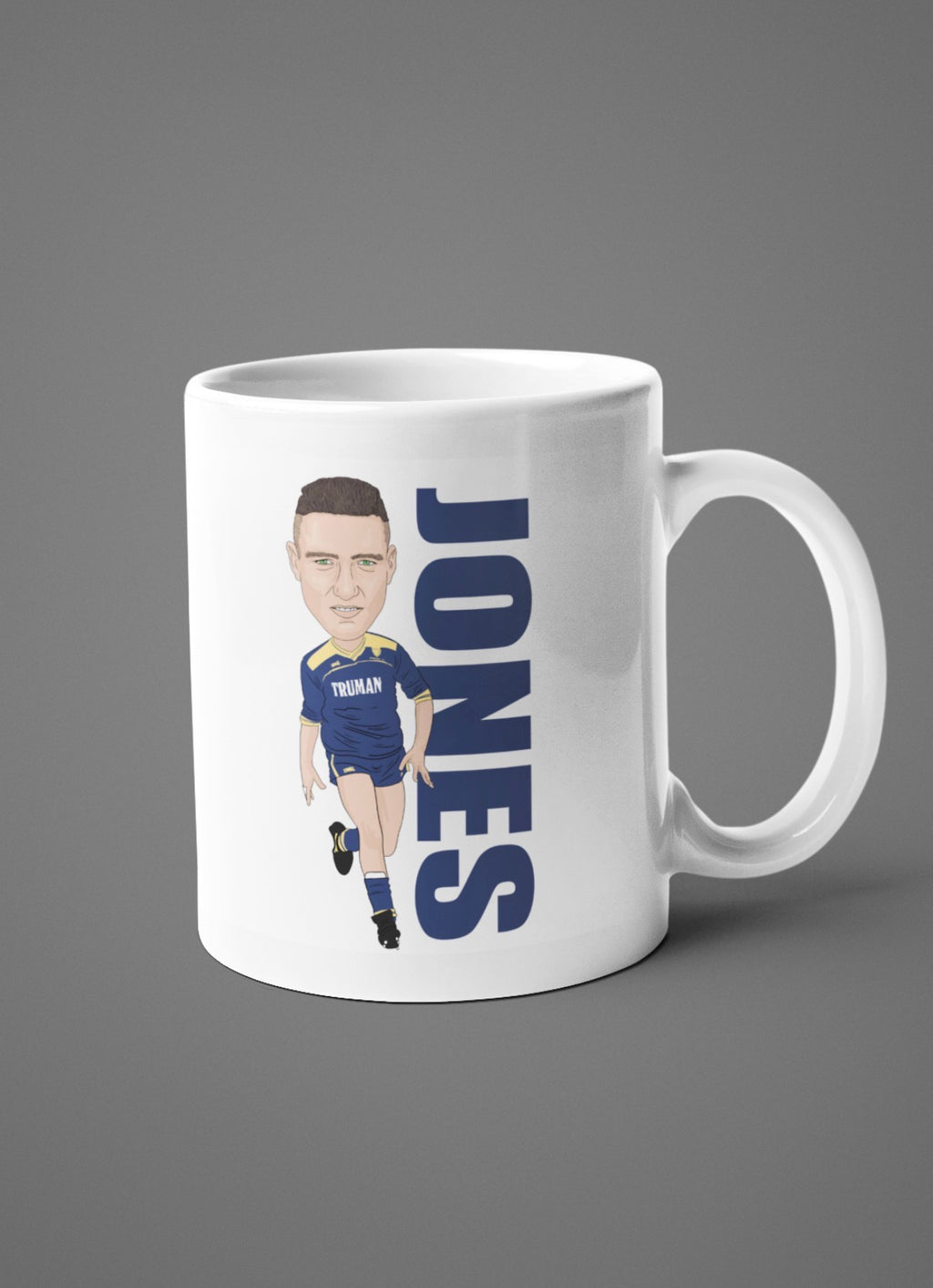 Vinnie Jones Mug - Wimbledon Cartoon Fan Art 11oz Ceramic Mug