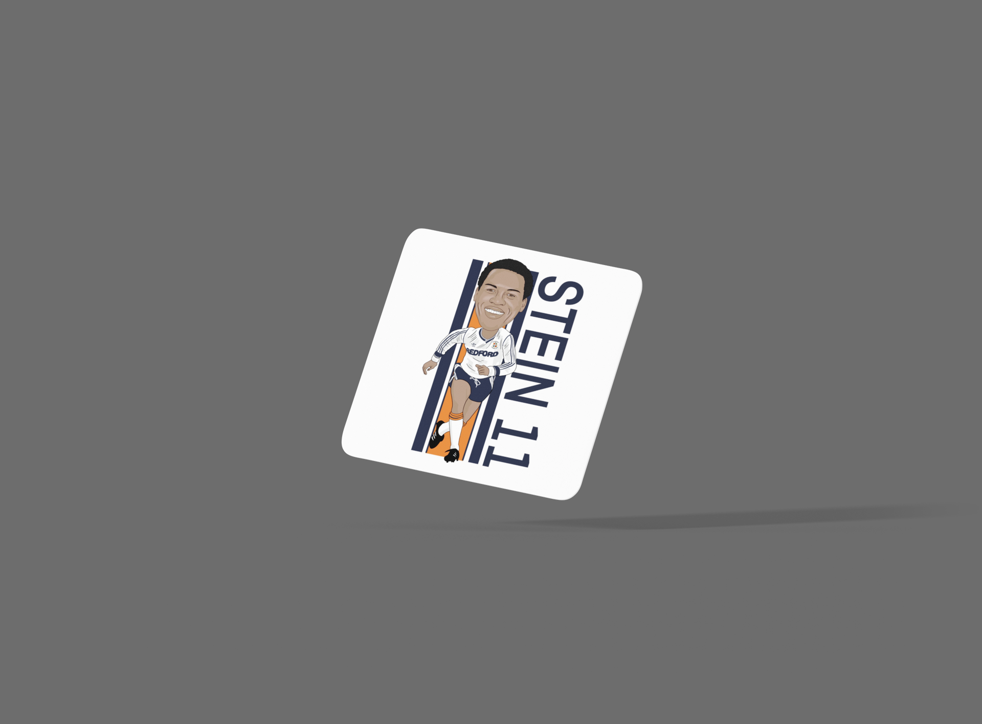 Luton Town Cartoon Coaster - Brian Stein Unofficial Football Graphic MDF Coaster