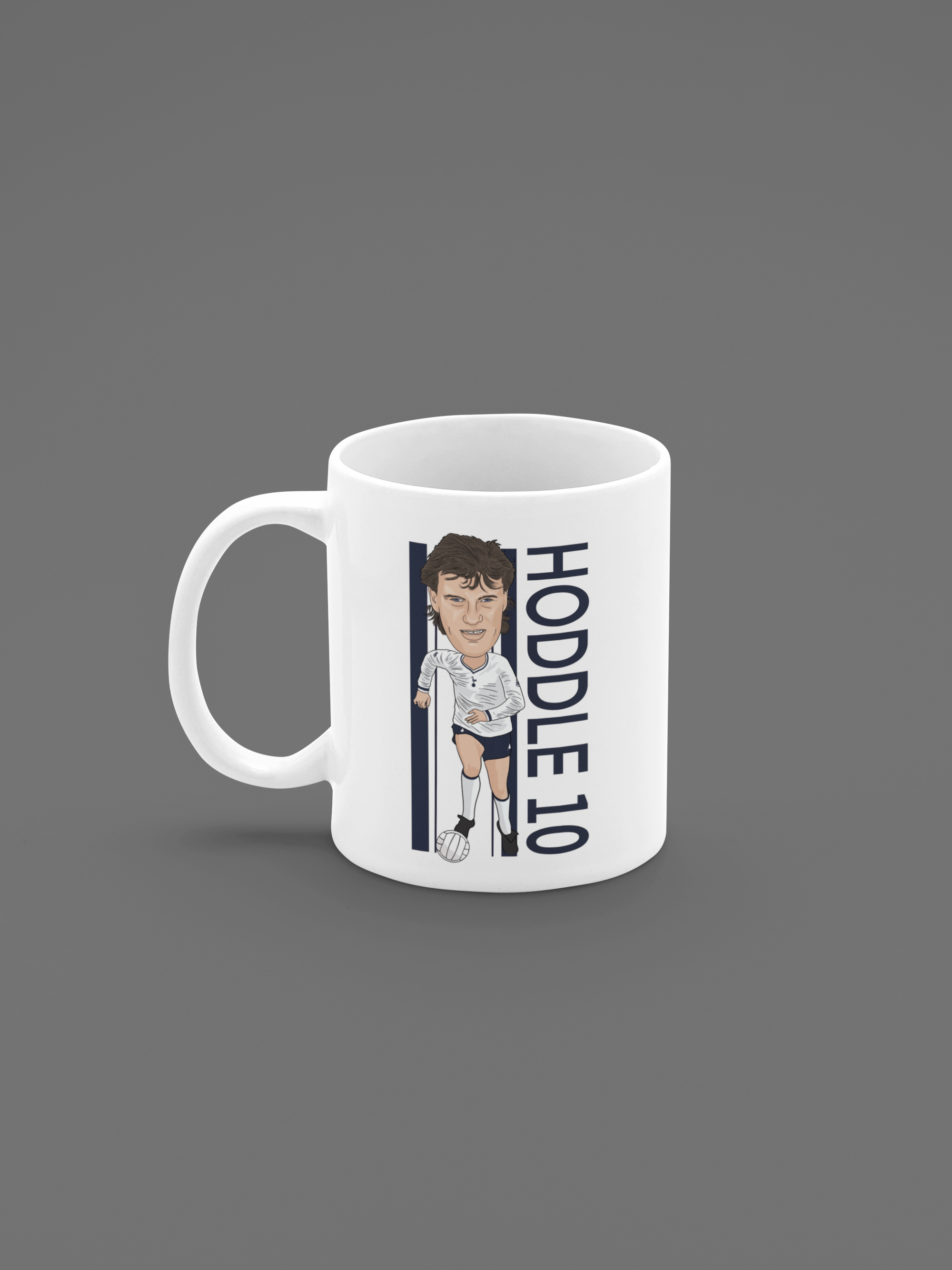 Glenn Hoddle Mug - Tottenham Cartoon Fan Art 11oz Ceramic Mug