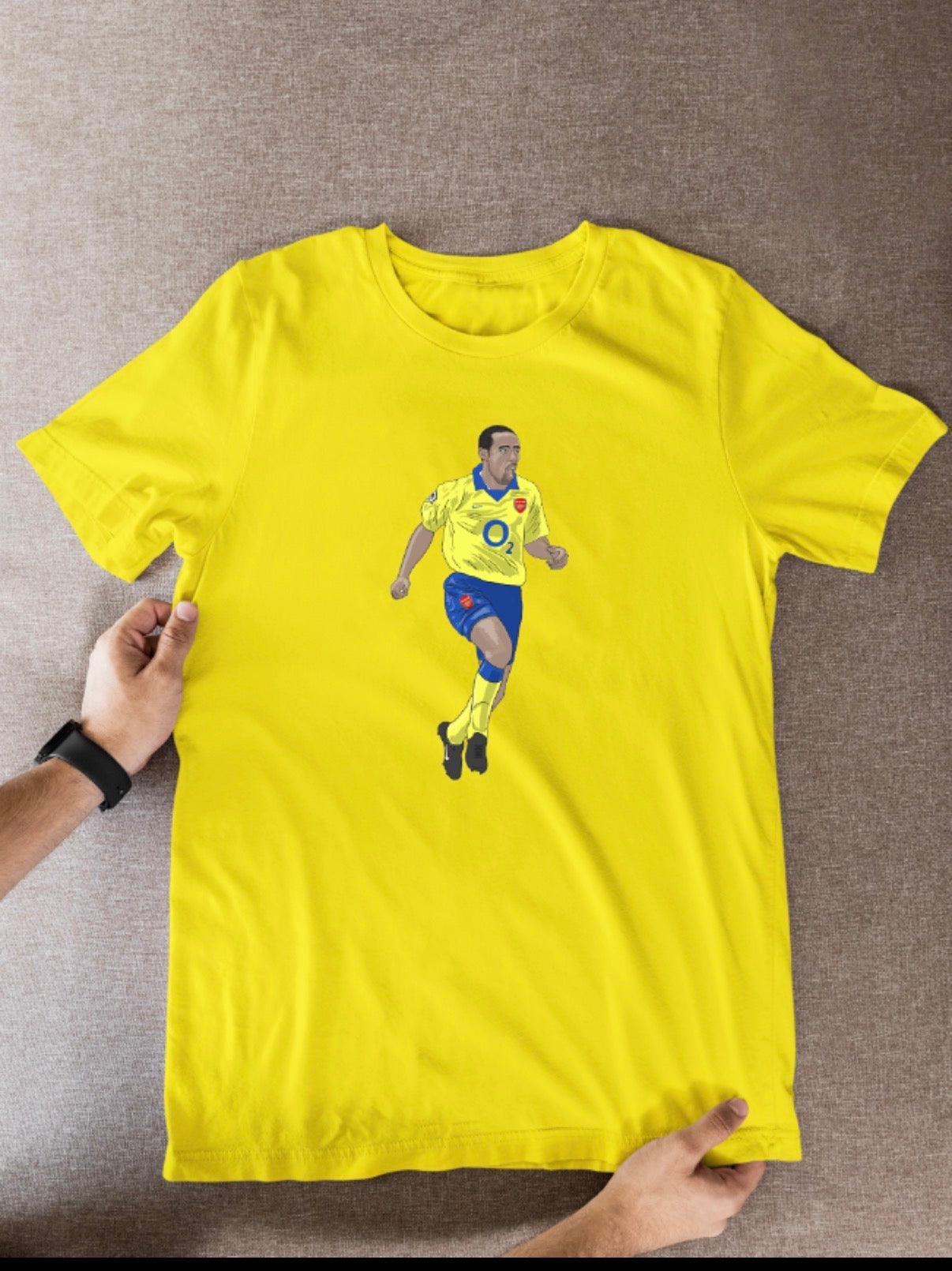 Thierry Henry Unofficial Arsenal Football Cartoon Graphic art T shirts - Tcb Cartoon Printing