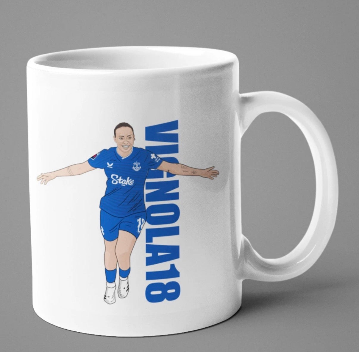 Ornella Vignola Everton Mug - Cartoon Design Football Mug