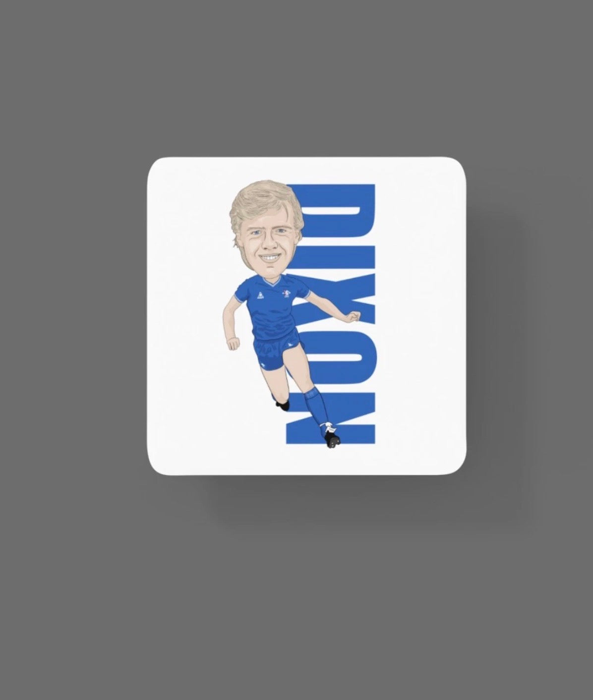 Kerry Dixon Chelsea Coaster - Unofficial Football Cartoon Graphic Art MDF Coaster
