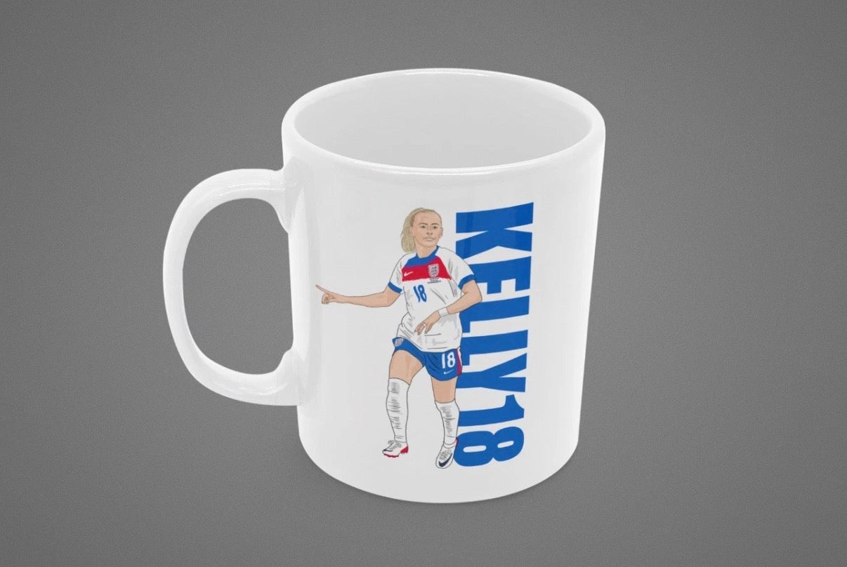 Chloe Kelly England woman’s Cartoon Fan Art Made 11oz ceramic Mug - Tcb Cartoon Printing