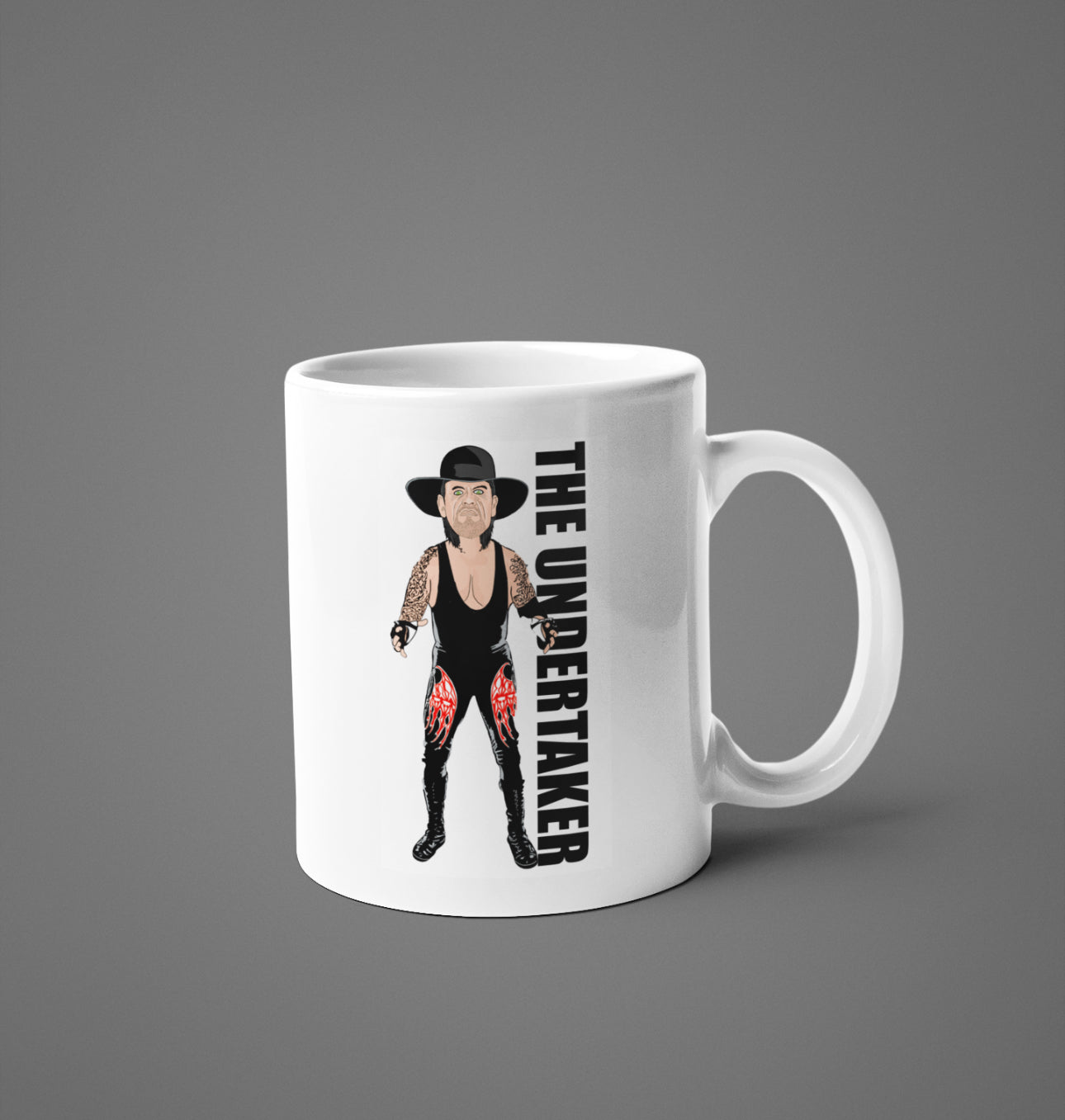 The Undertaker wrestling Cartoon Fan Art Made 11oz ceramic Mug - Tcb Cartoon Printing