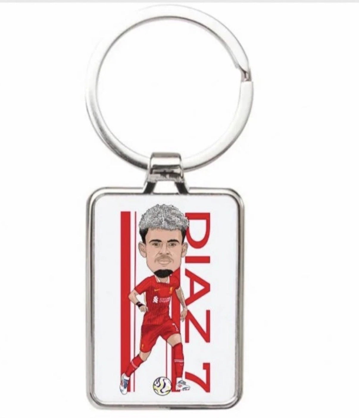 Luis Díaz Liverpool Keychain - Cartoon Graphic Art Acrylic Keyring