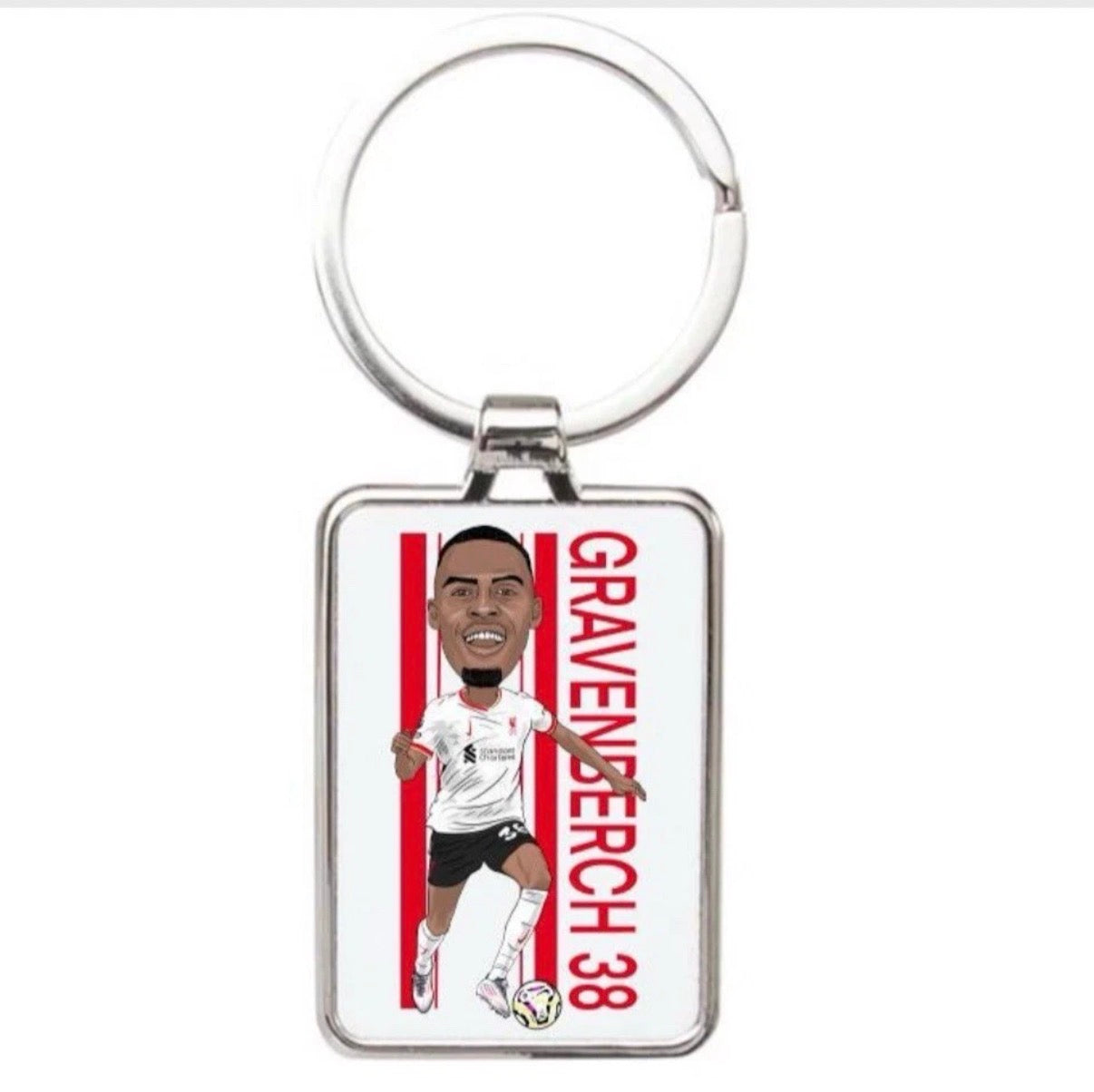 Ryan Gravenberch Keychain - Liverpool Cartoon Graphic Art Acrylic Keyring