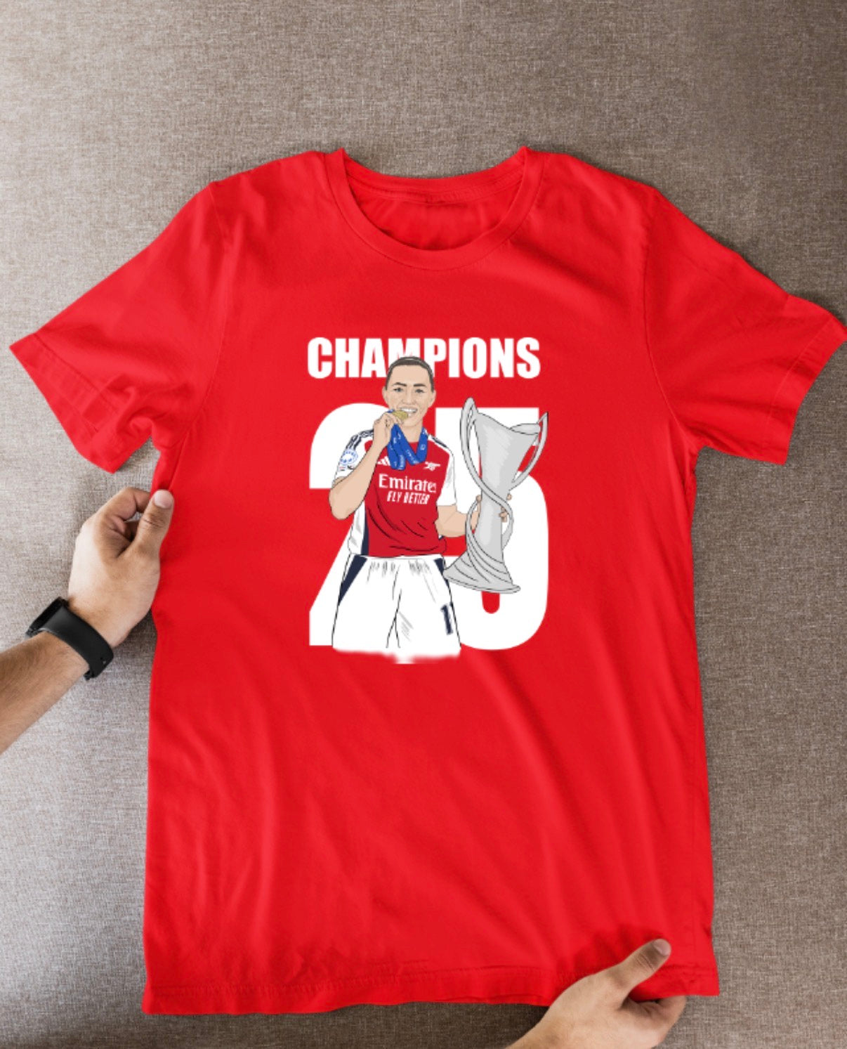 Katie McCabe Arsenal Women's T-Shirt - Cartoon Graphic Soccer Fan Wear