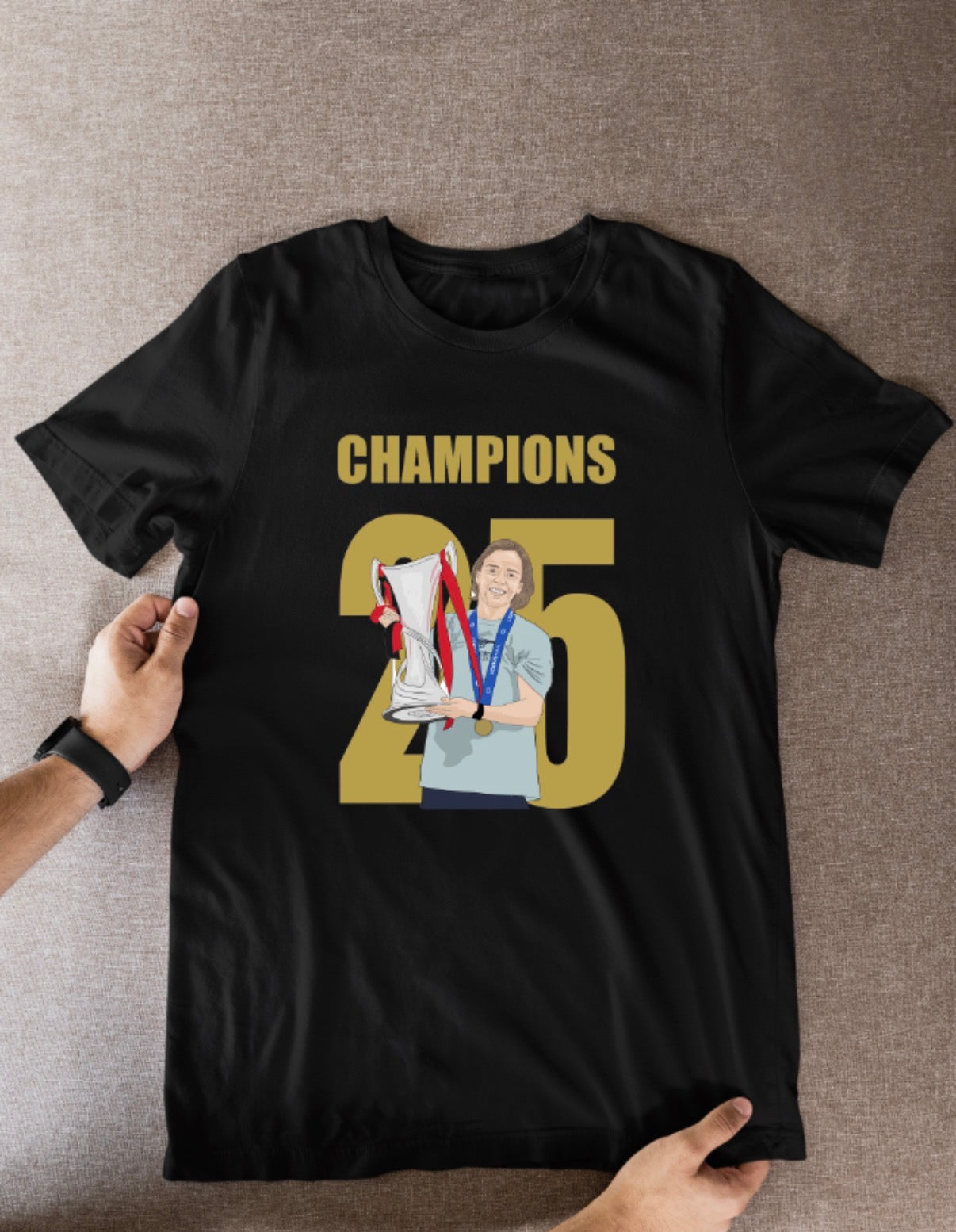 Renée Slegers Arsenal Women's Soccer T-Shirt - Cartoon Graphic Fan Wear