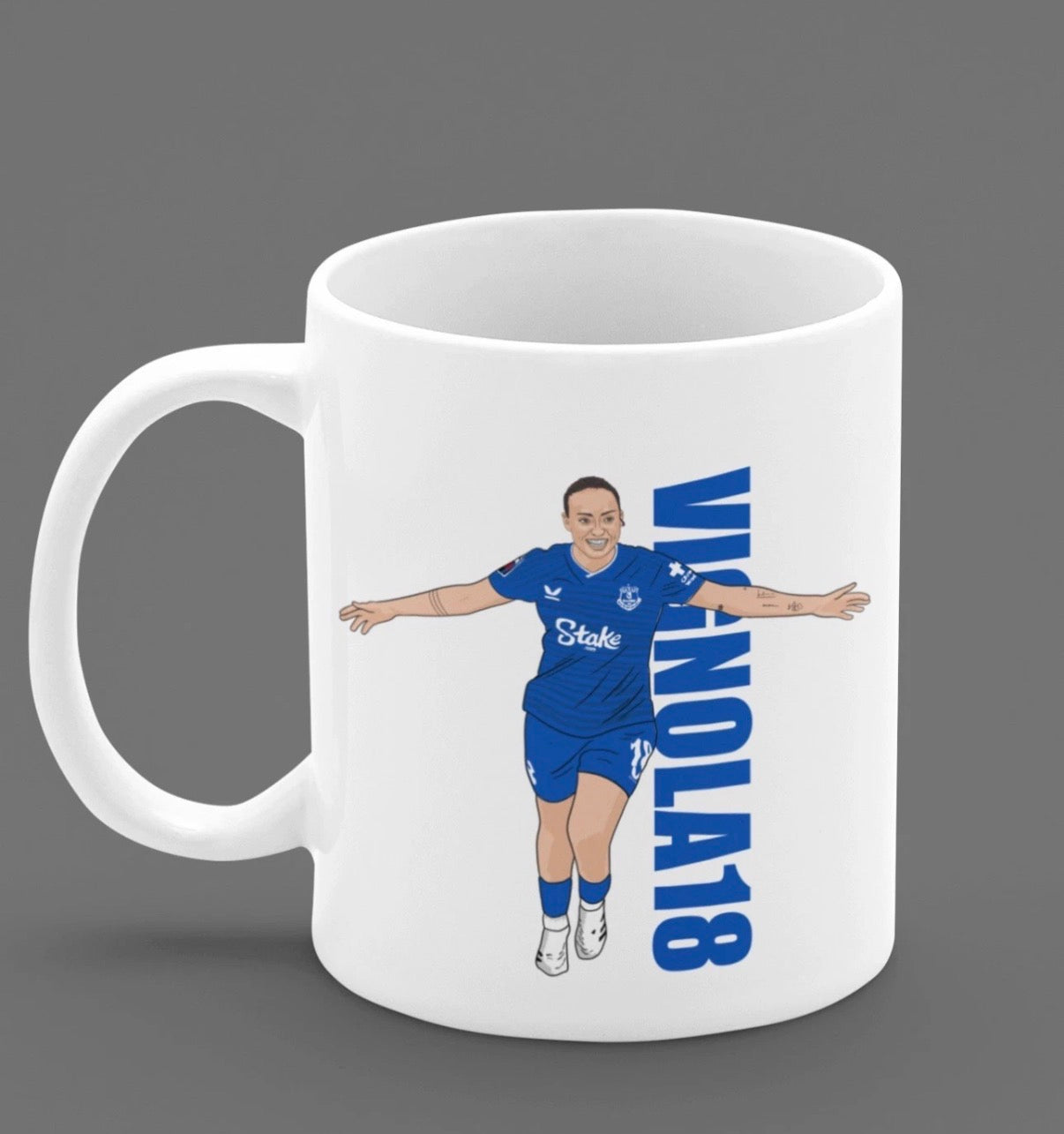 Ornella Vignola Everton Mug - Cartoon Design Football Mug