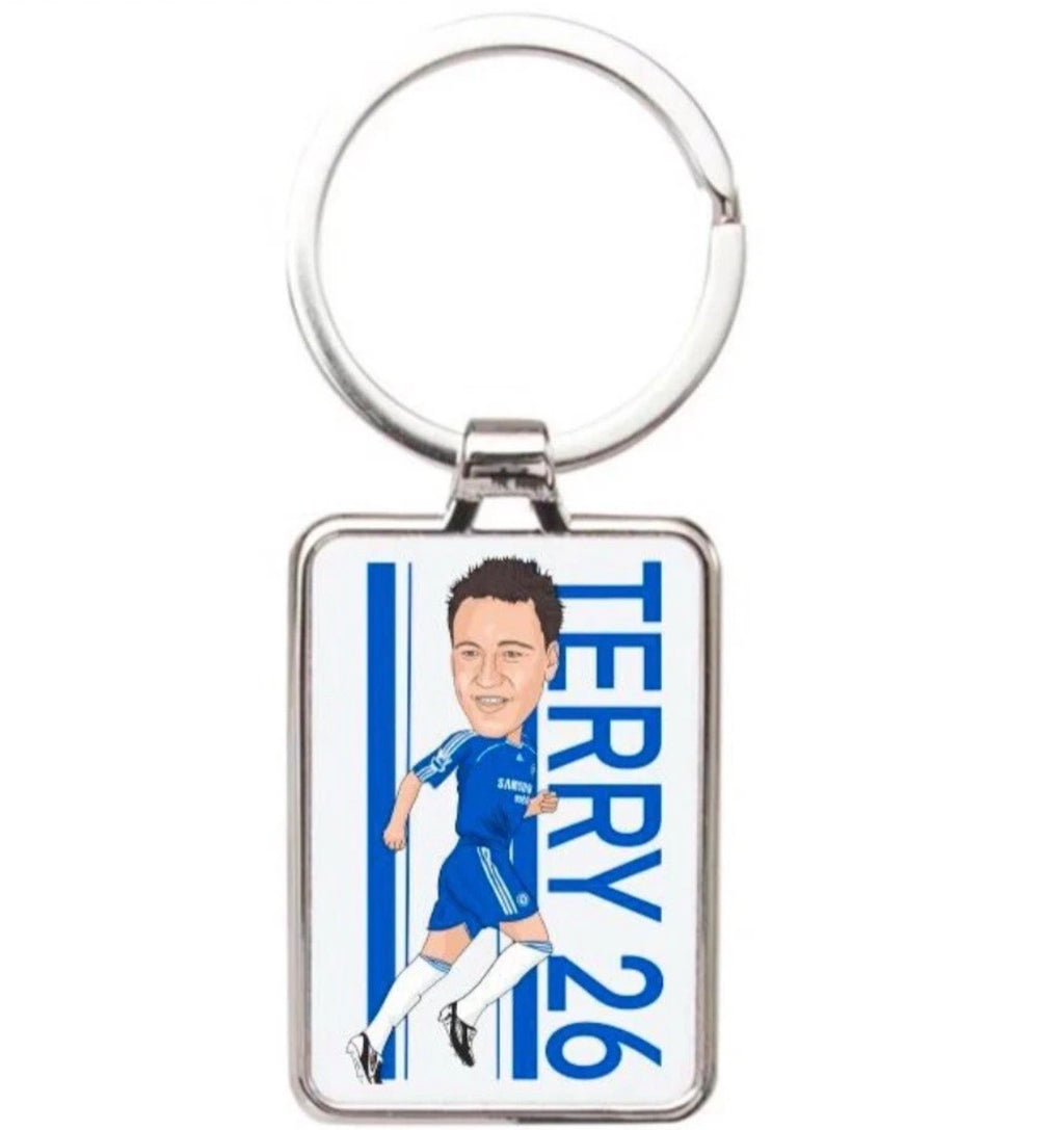 John Terry Chelsea Keychain | Cartoon Graphic Art Acrylic Keyring