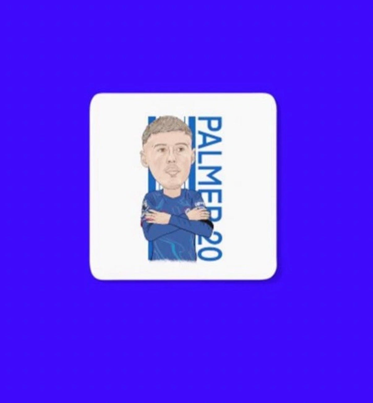 Cole Palmer Chelsea Coaster - Unofficial Football Cartoon Graphic Art MDF Coaster