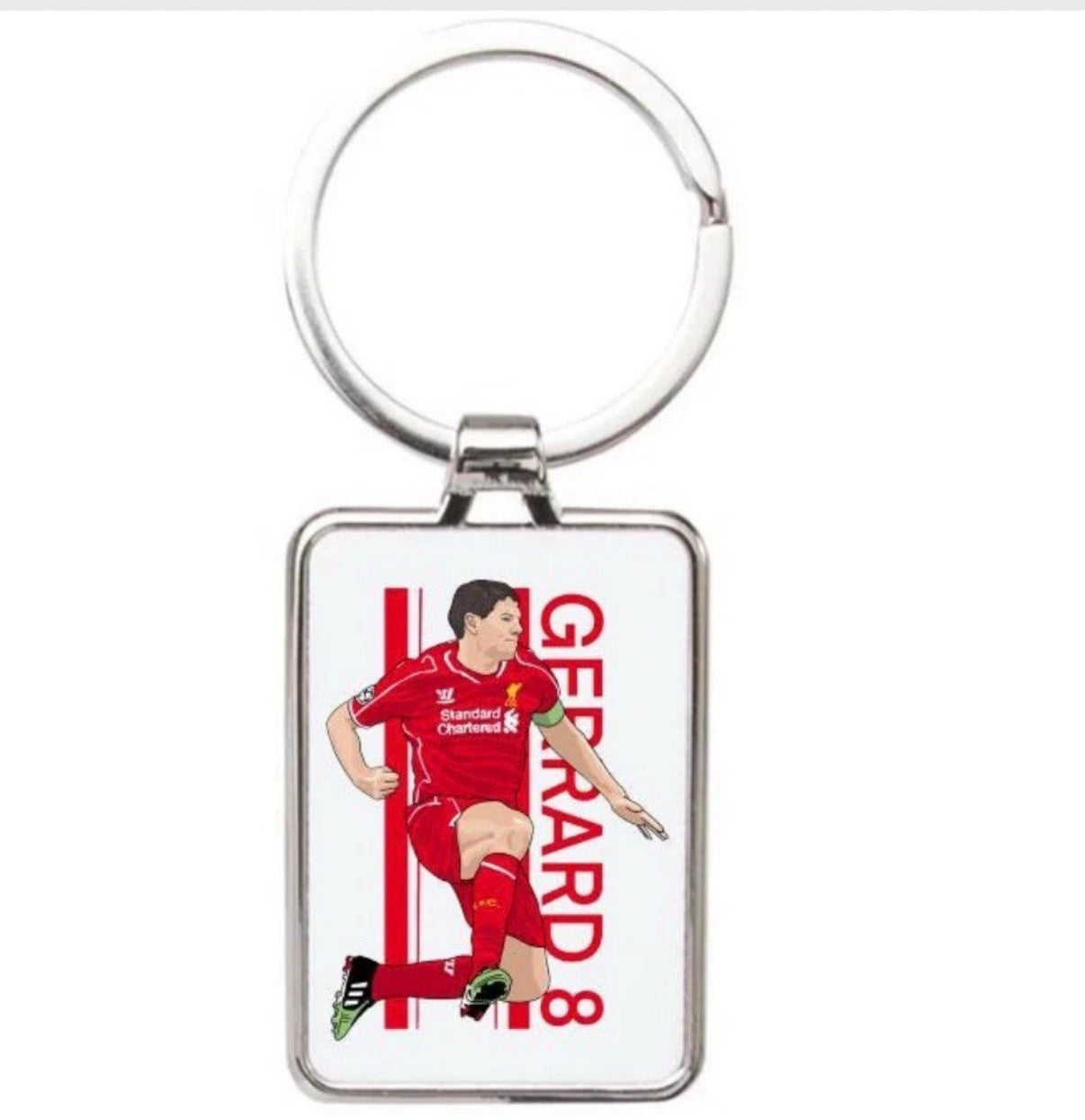 Steven Gerrard Liverpool Cartoon Graphic Art Keychain - Acrylic Steven Gerrard Keychain