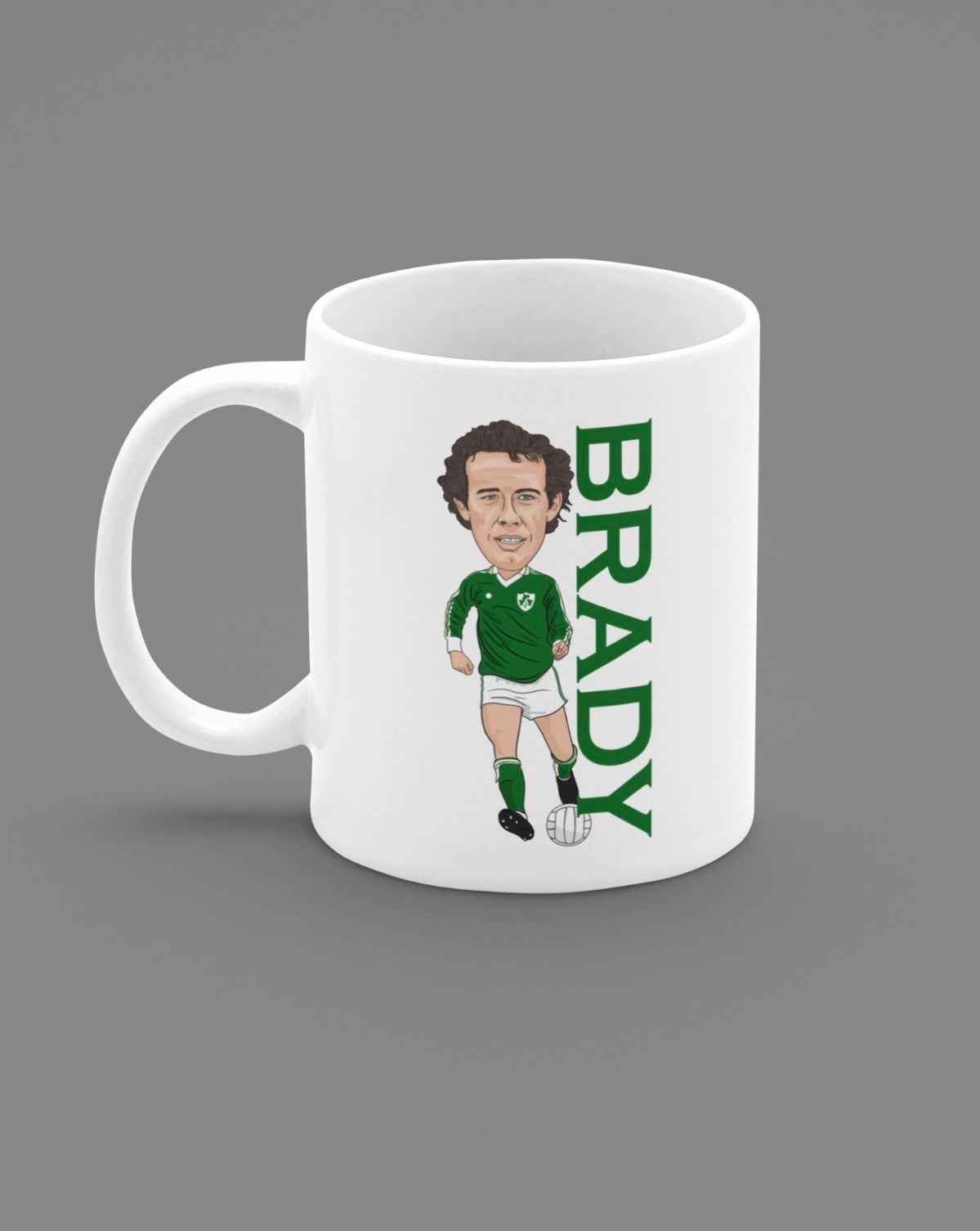 Liam Brady Ireland Football Cartoon Fan Art Made 11oz ceramic Mug