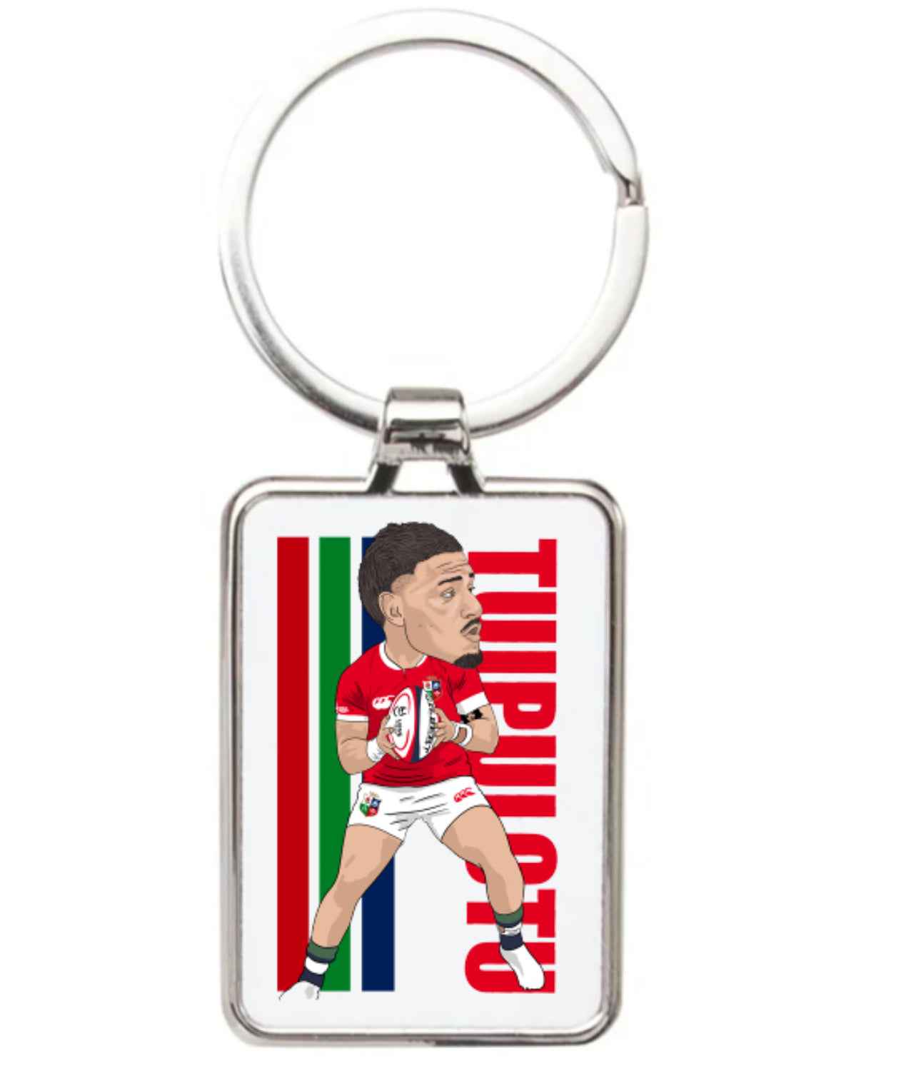 Sione Tuipolotu Rugby Cartoon Graphic art Acrylic keychain ,keyring