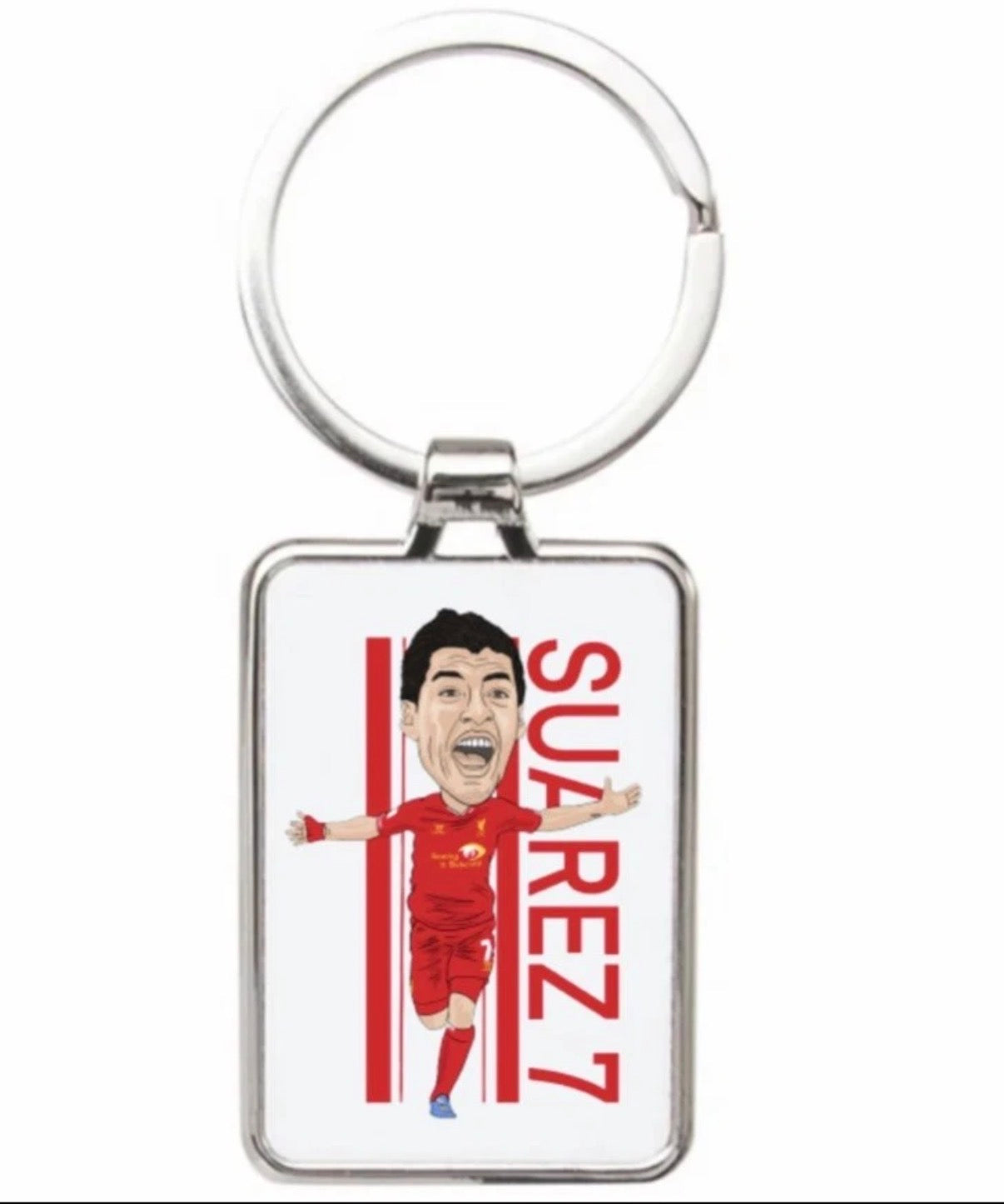 Luis Suárez Liverpool Keychain - Cartoon Graphic Art Acrylic Keyring