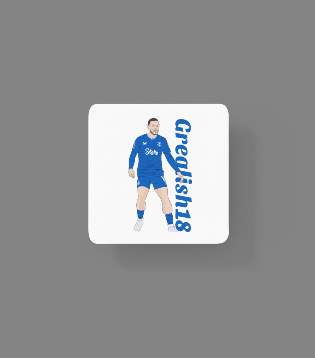 Jack Grealish Everton Coaster - Cartoon Graphic MDF Coaster