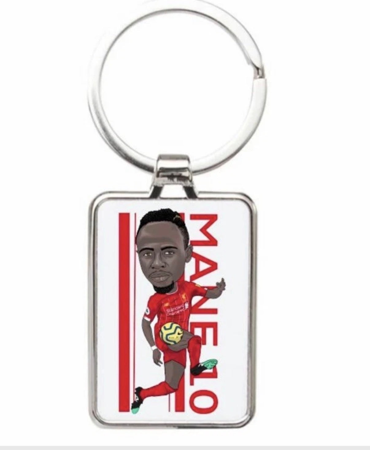 Sadio Mané Acrylic Keychain - Liverpool Cartoon Graphic Art Keyring for Fans