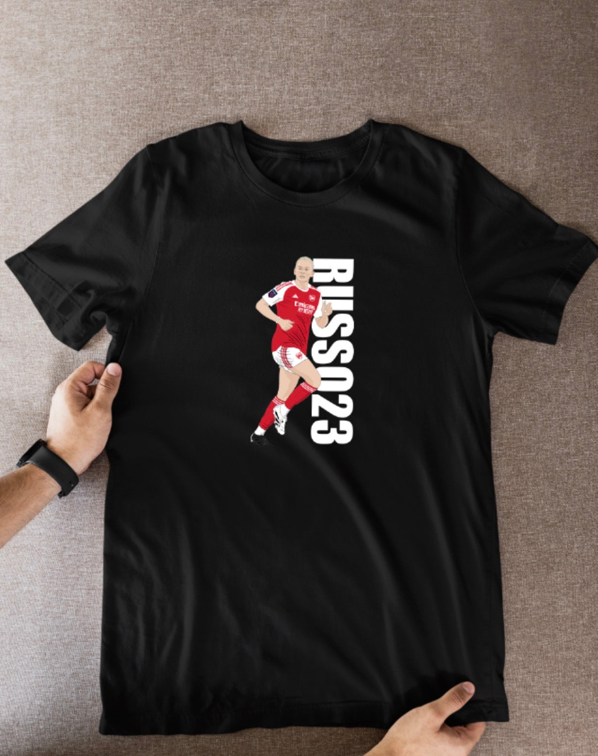 Alessia Russo Arsenal Women's T-Shirt - Cartoon Graphic Soccer Fan Wear