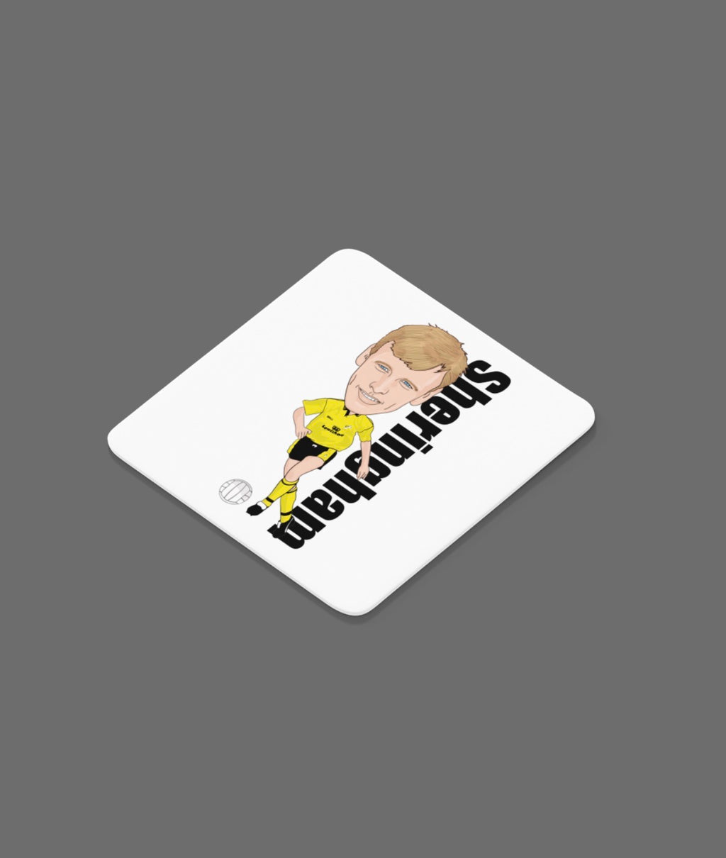 Teddy Sheringham Millwall Coaster - Cartoon Graphic MDF Drinks Coaster