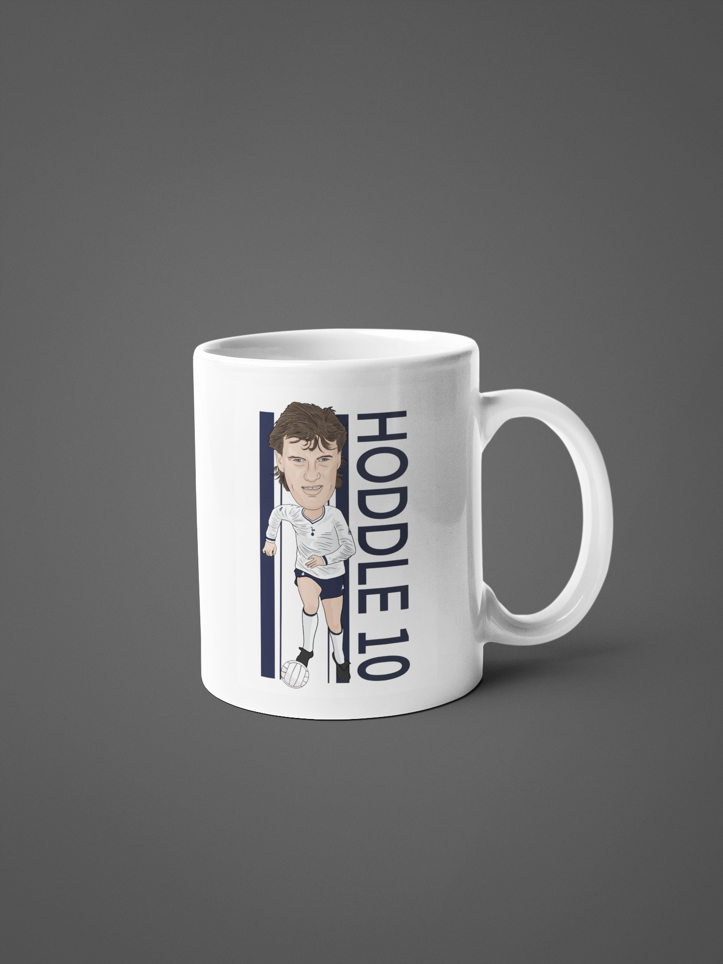 Glenn Hoddle Mug - Tottenham Cartoon Fan Art 11oz Ceramic Mug