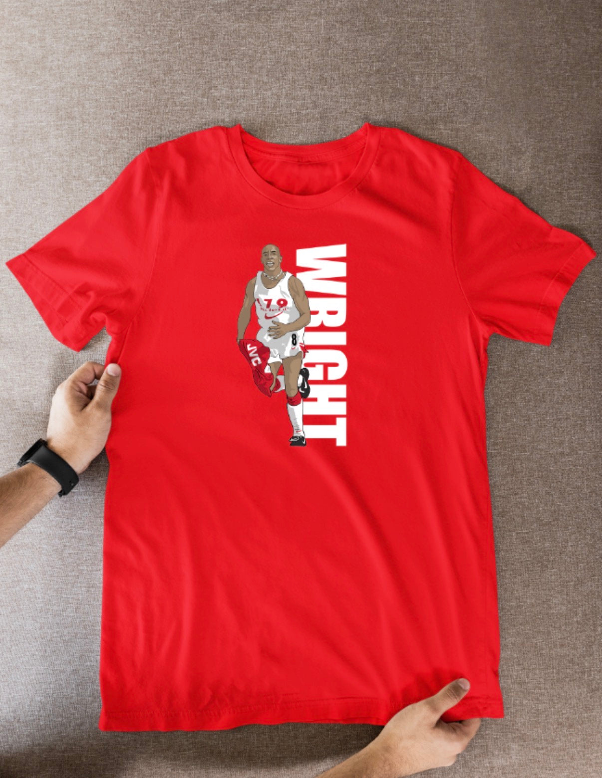 Ian Wright Arsenal T-Shirt: Cartoon Graphic Soccer Fan Wear