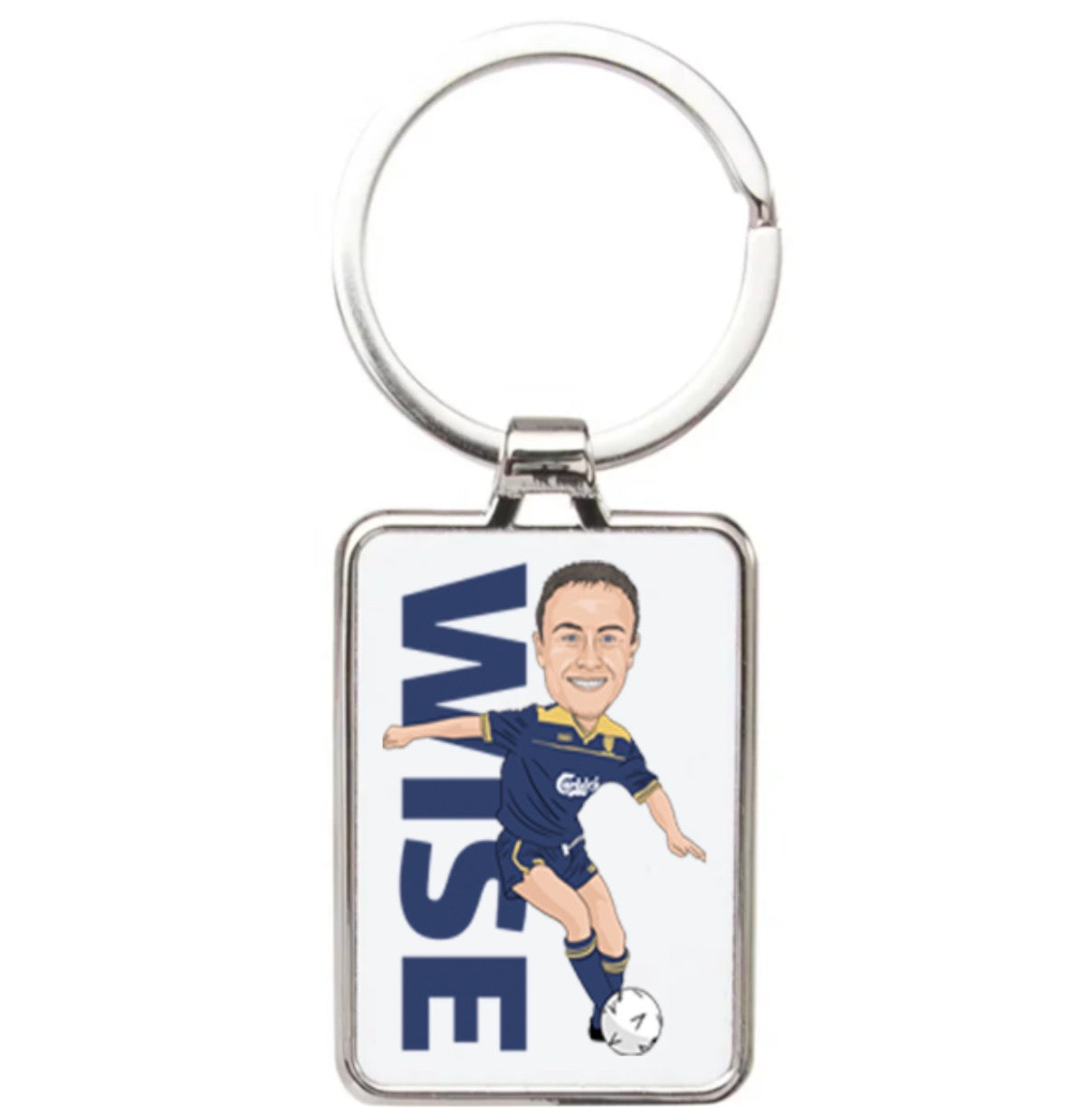 Dennis Wise Wimbledon Football Cartoon Graphic Art Keychain – Unique Dennis Wise Wimbledon Keychain
