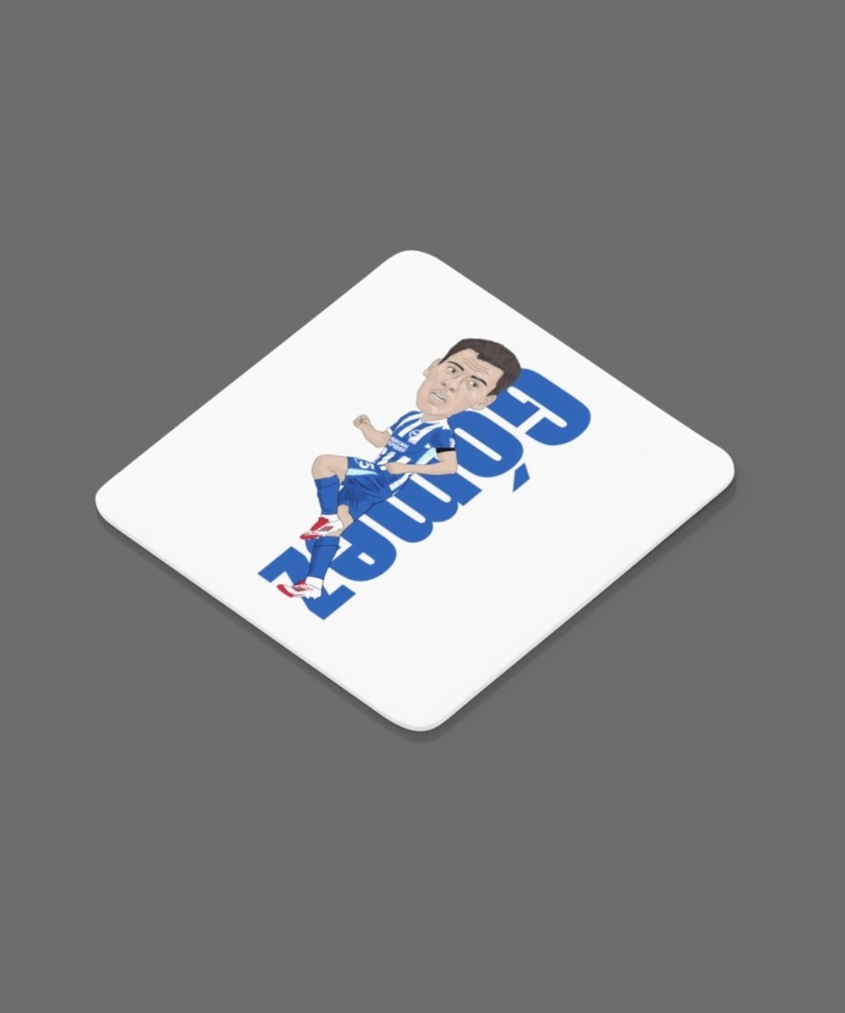 Diego Gómez Brighton Football Coaster - Cartoon Graphic Art MDF Coaster