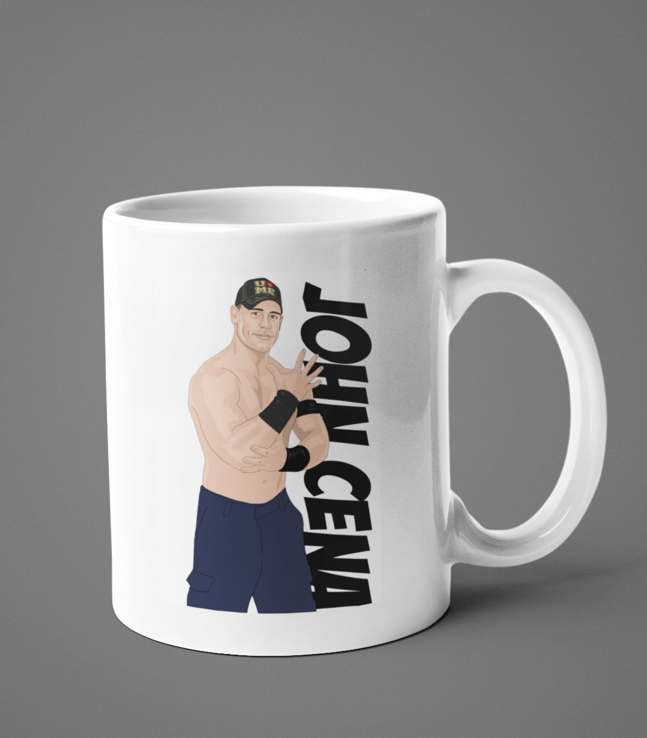 John Cena wrestling Cartoon Fan Art Made 11oz ceramic Mug - Tcb Cartoon Printing