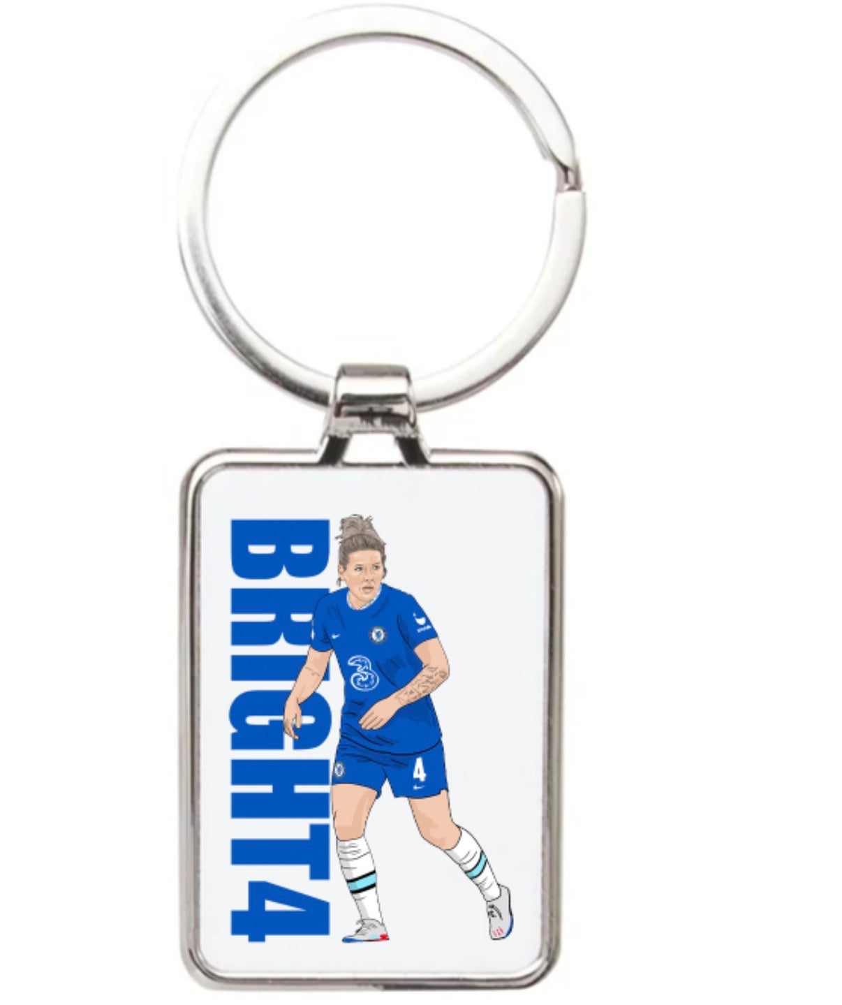 Millie Bright Chelsea Keychain - Women’s Cartoon Graphic Art Acrylic Keyring