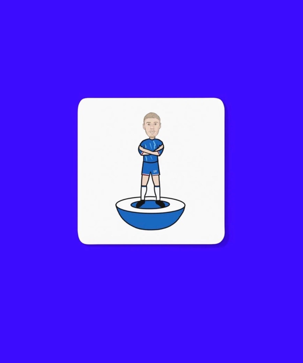 Cole Palmer Chelsea Coaster - Unofficial Football Cartoon Graphic Art MDF Coaster