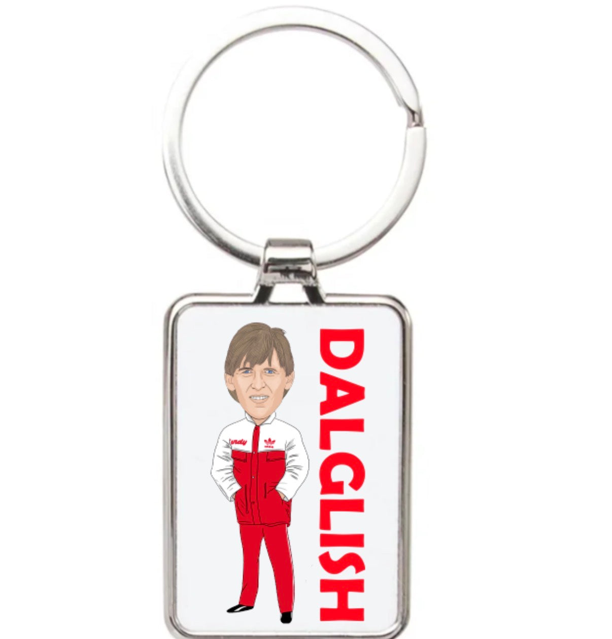 Kenny Dalglish Liverpool Keychain - Cartoon Graphic Art Acrylic Keyring