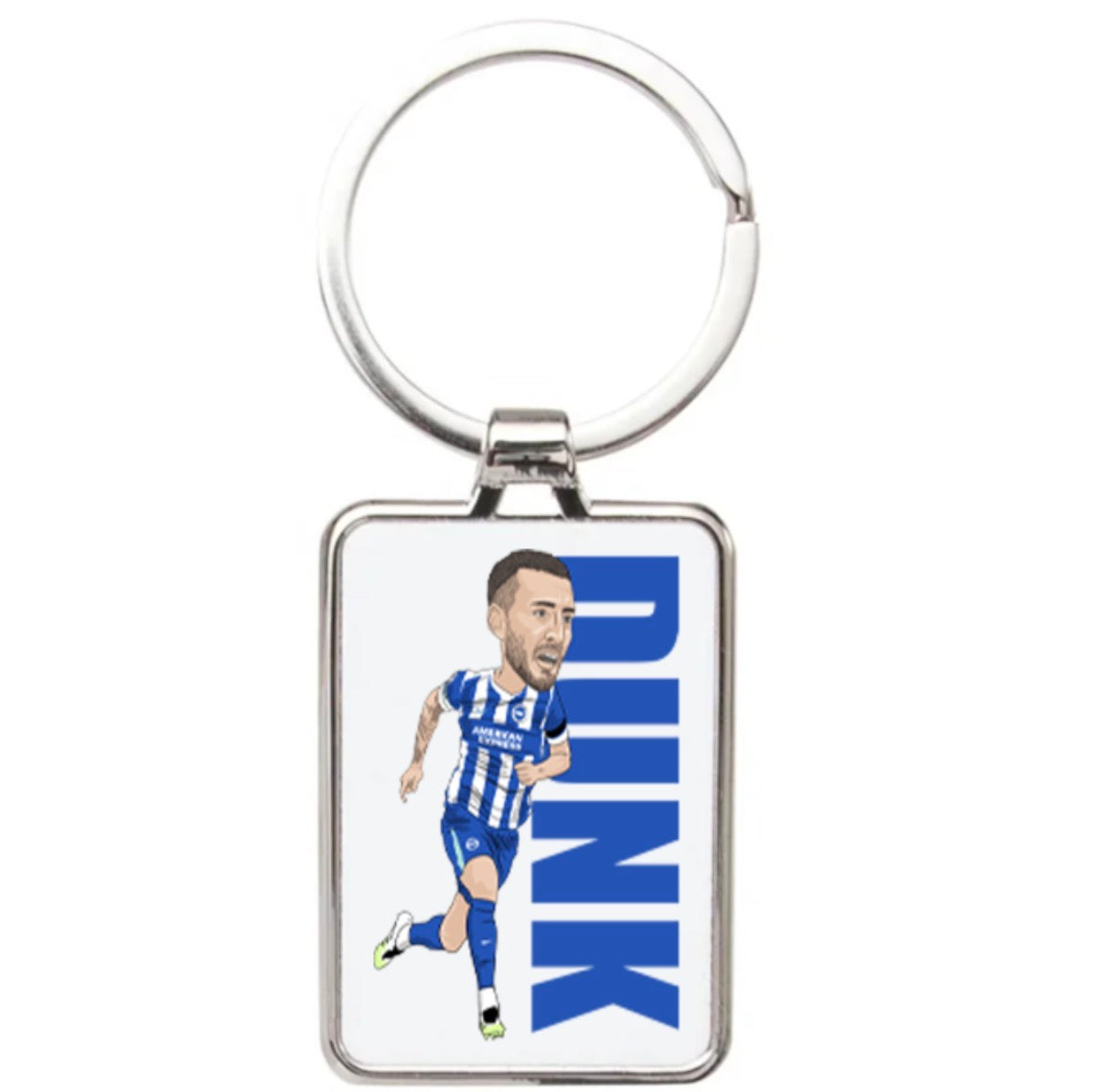 Lewis Dunk Keychain - Brighton & Hove Albion Football Cartoon Graphic Art Acrylic Keyring