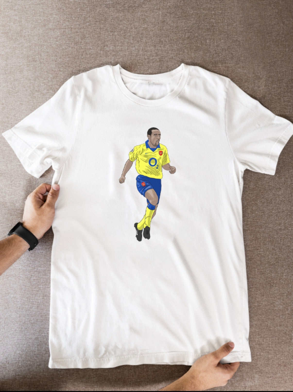 Thierry Henry Unofficial Arsenal Football Cartoon Graphic art T shirts - Tcb Cartoon Printing